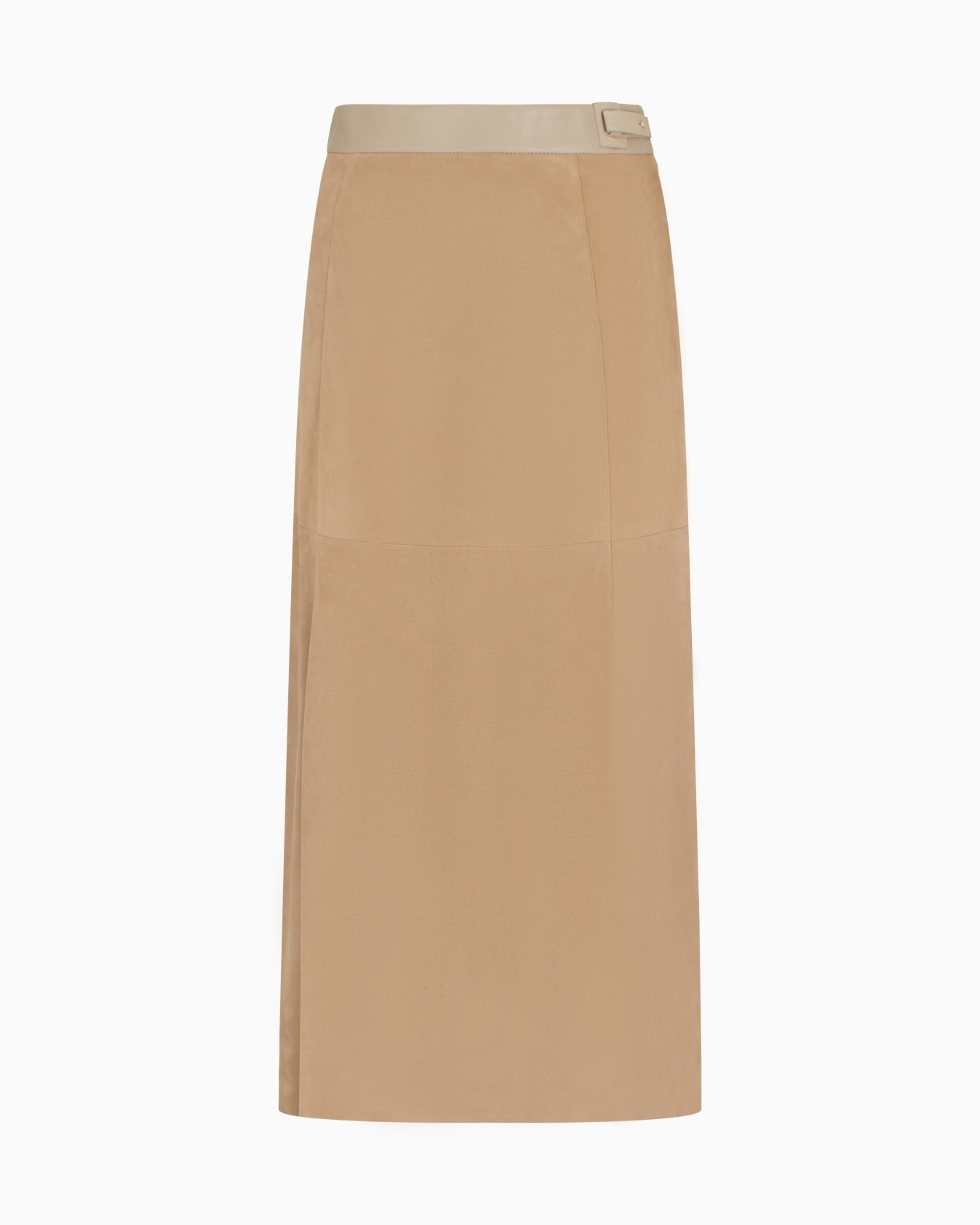 Suede midi skirt  Slide 0