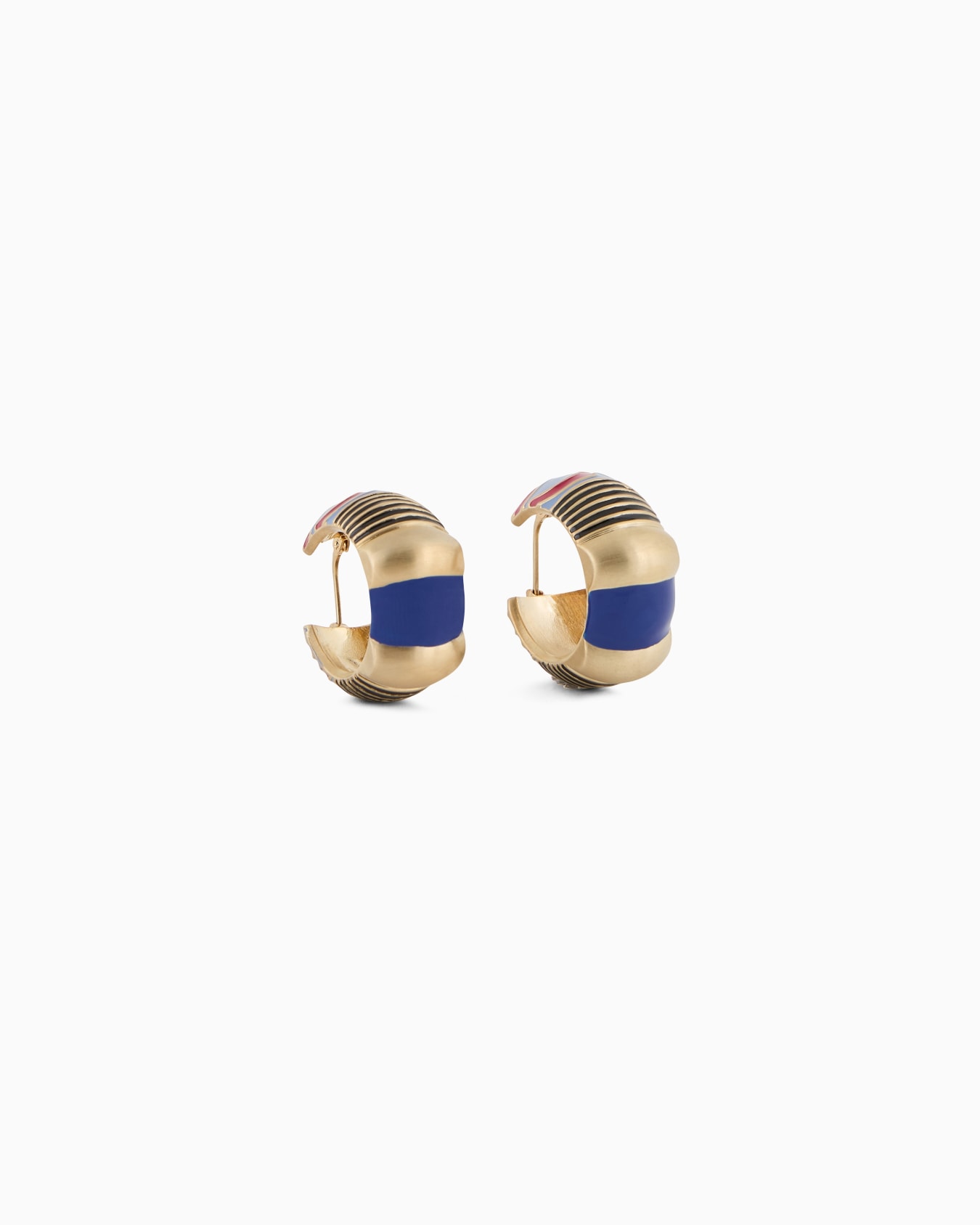 Enamelled metal earrings Slide 0
