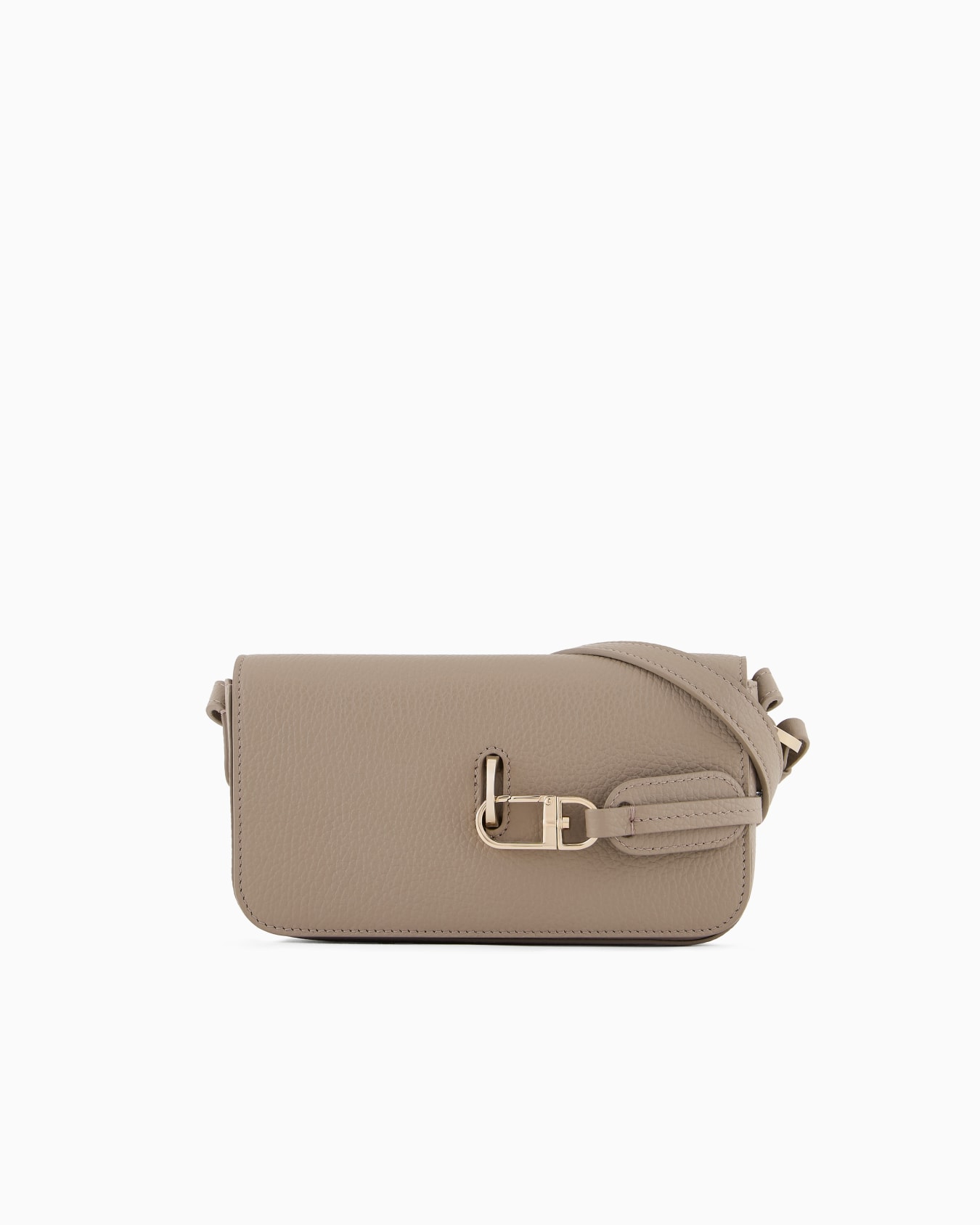 Pebbled leather mini shoulder bag Slide 0