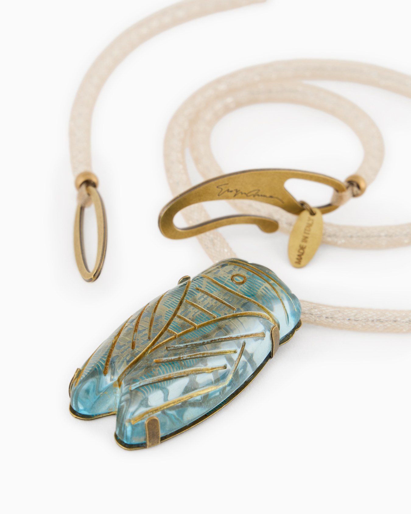 Long necklace with pendant Slide 1