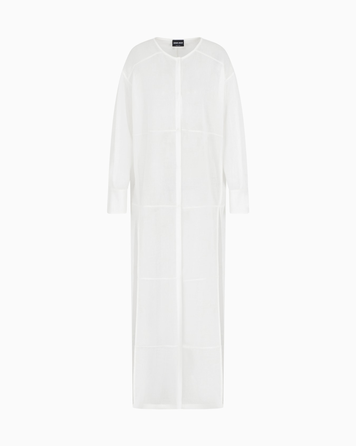 Silk and cotton jersey duster coat Slide 0