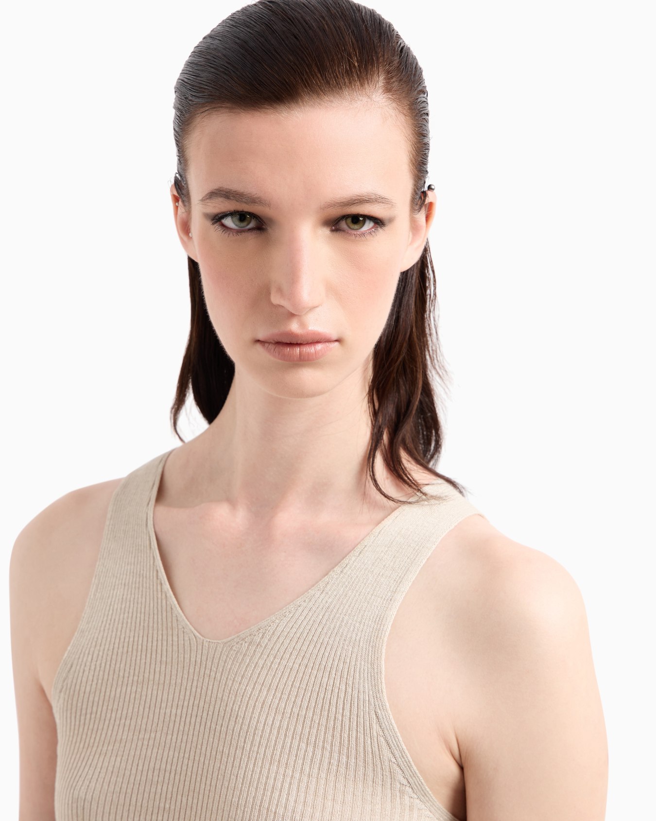 Silk knit top Slide 5