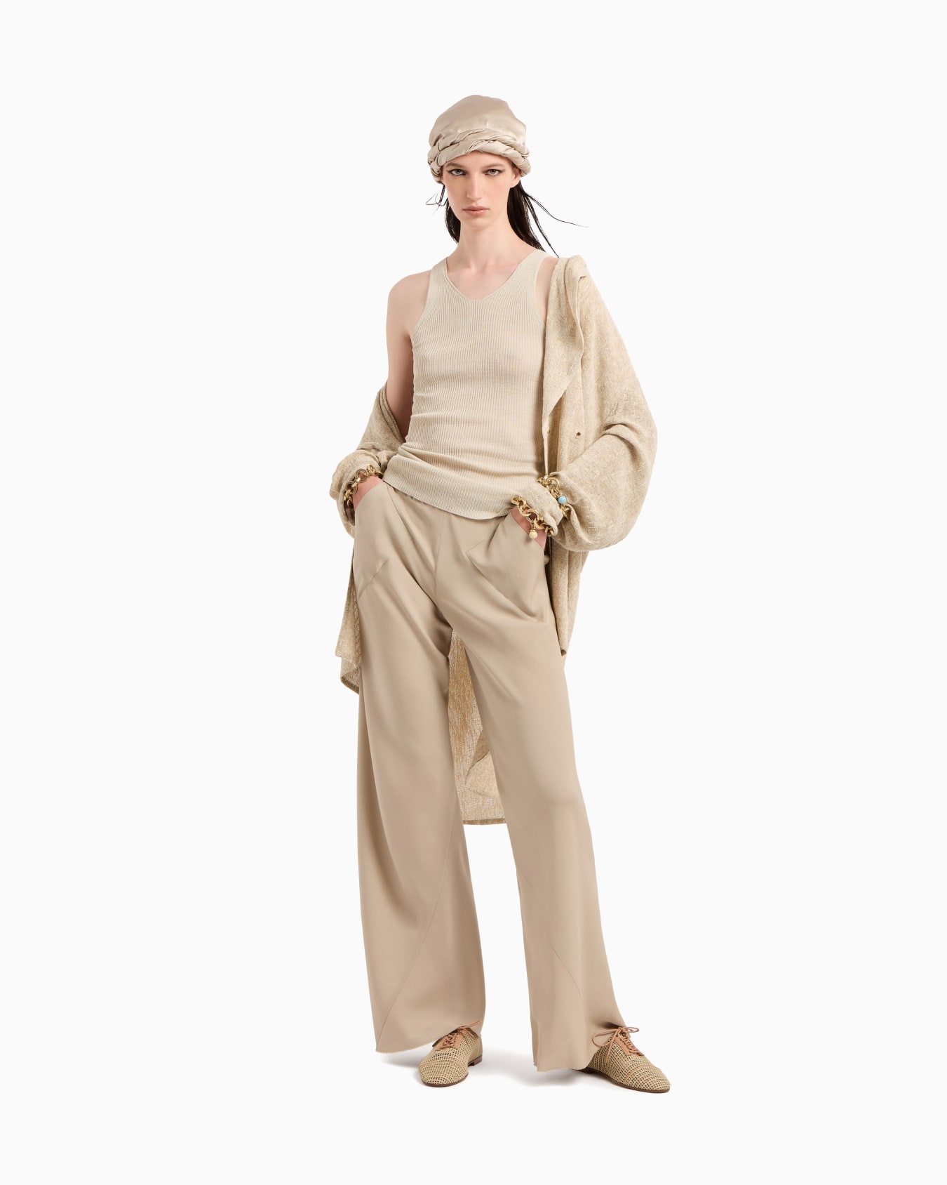 Silk knit top Slide 2