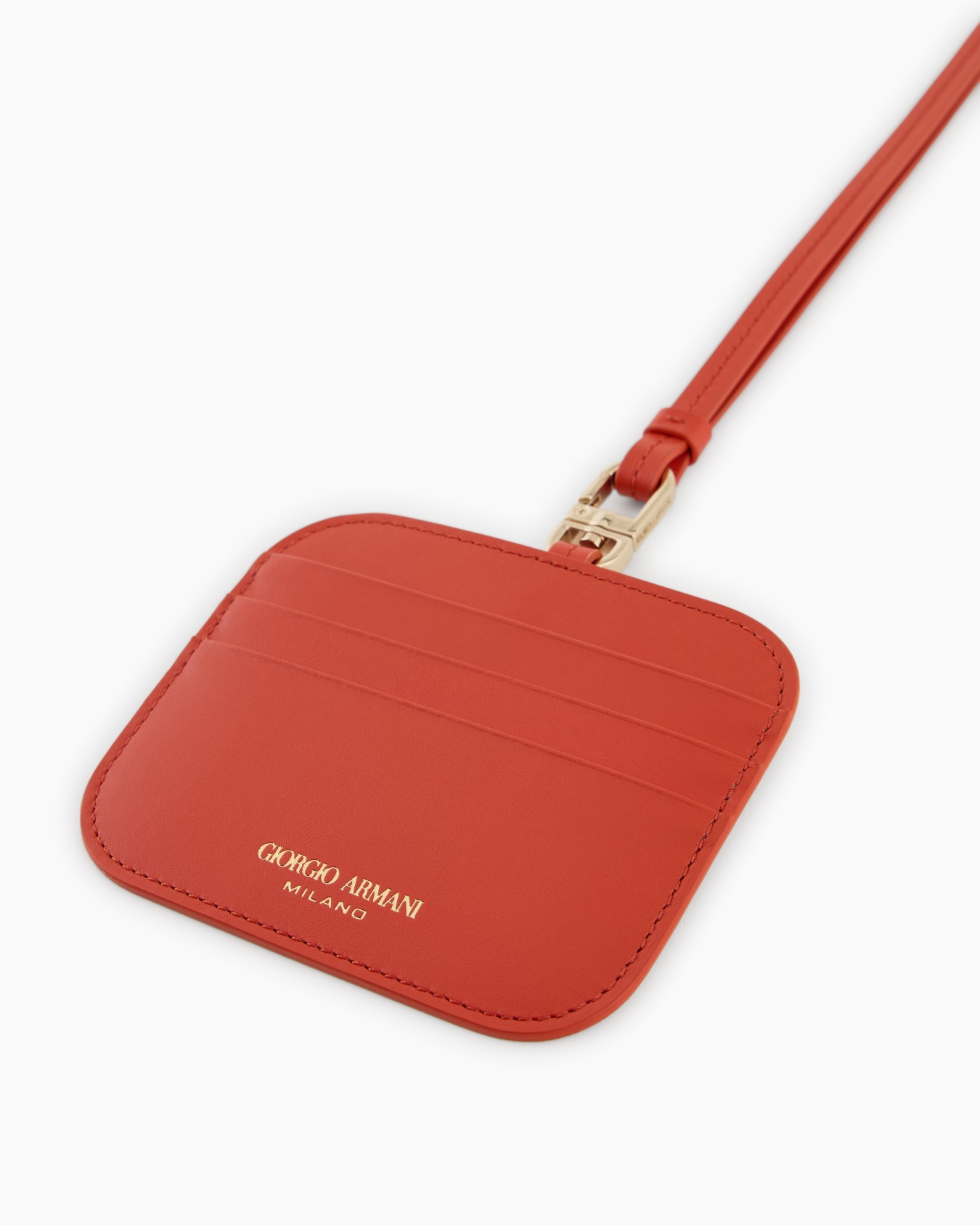 Porte-cartes en cuir avec bandoulière Diapositive 2