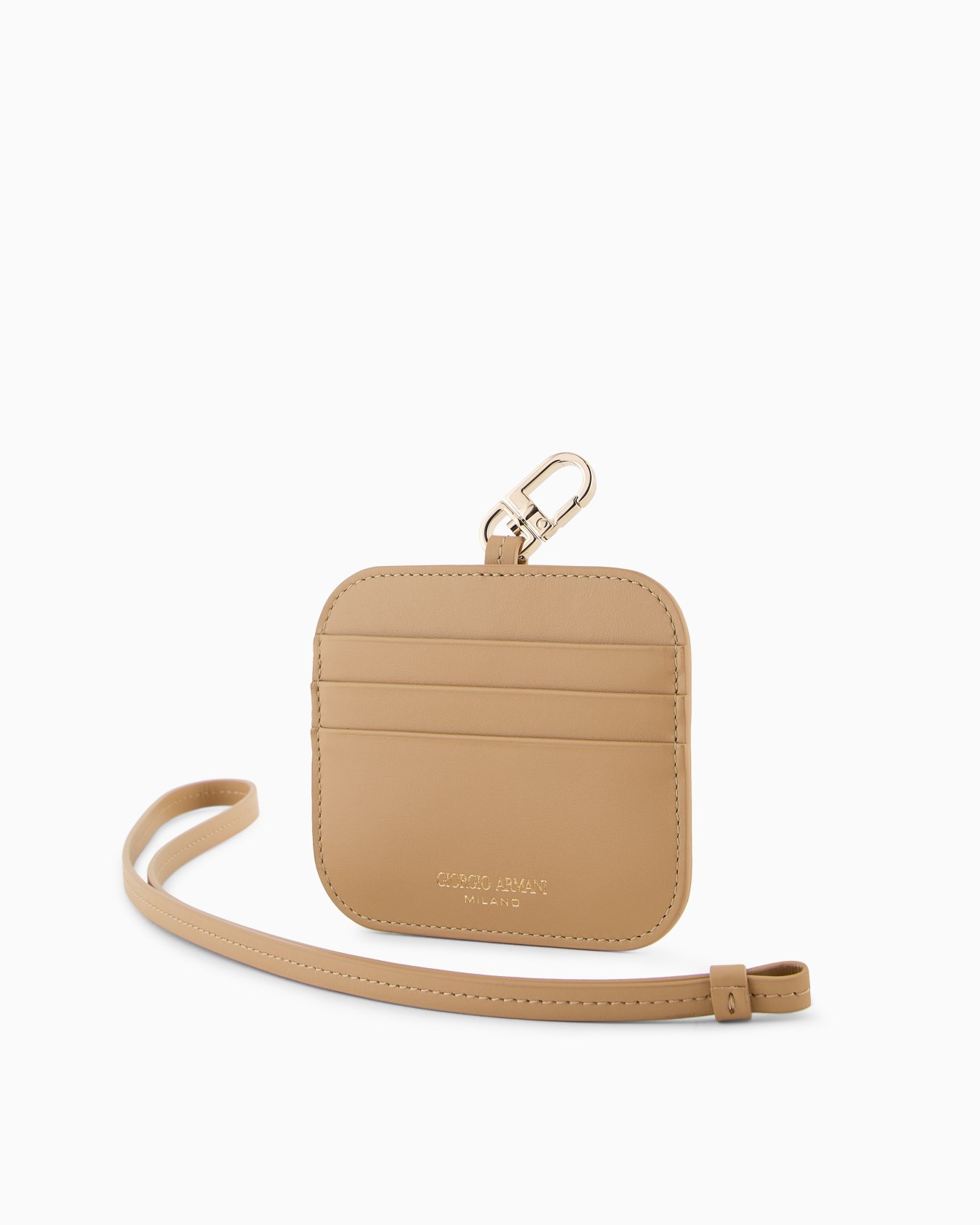 Leather card holder with shoulder strap Slide 2