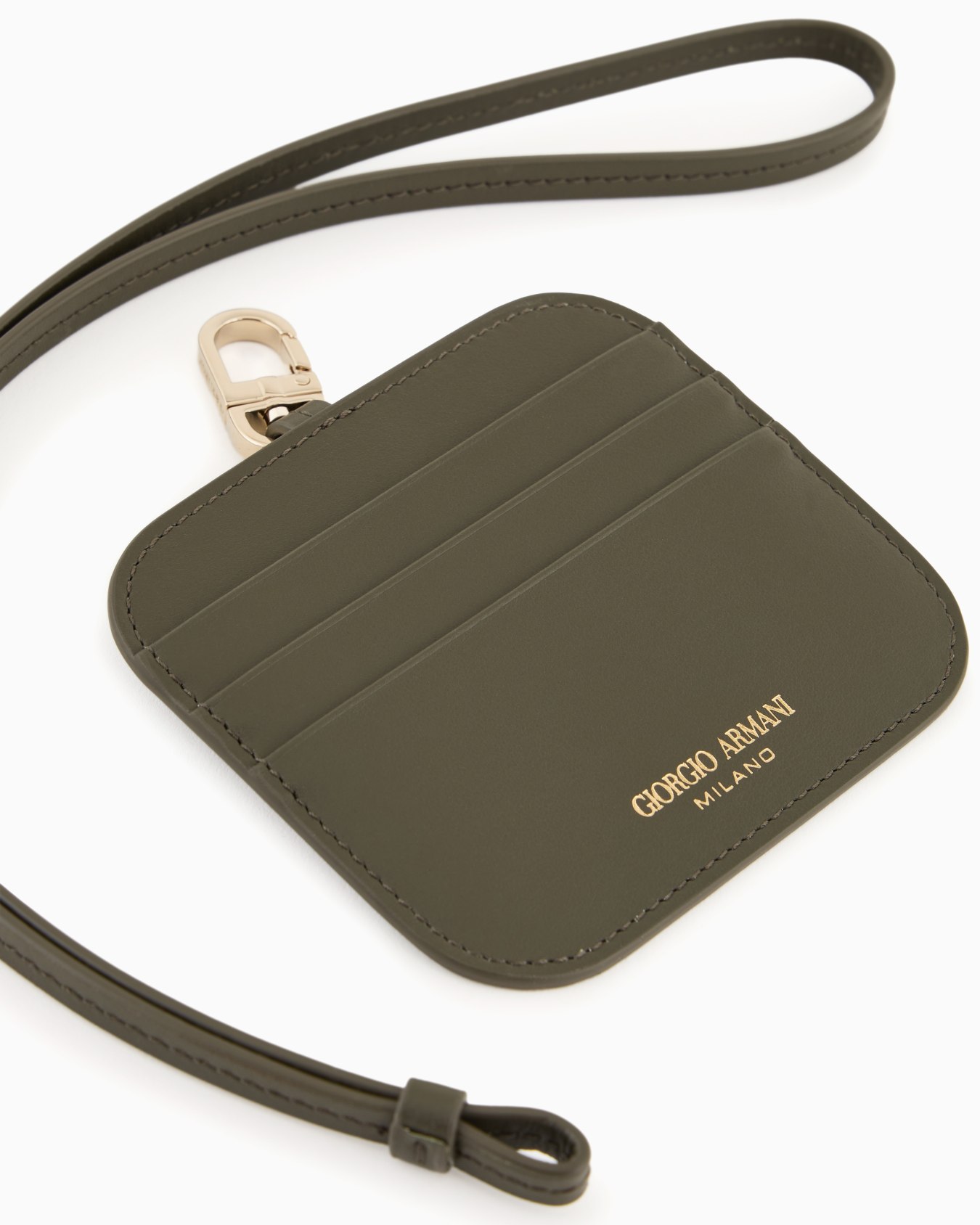 Leather card holder with shoulder strap Slide 2