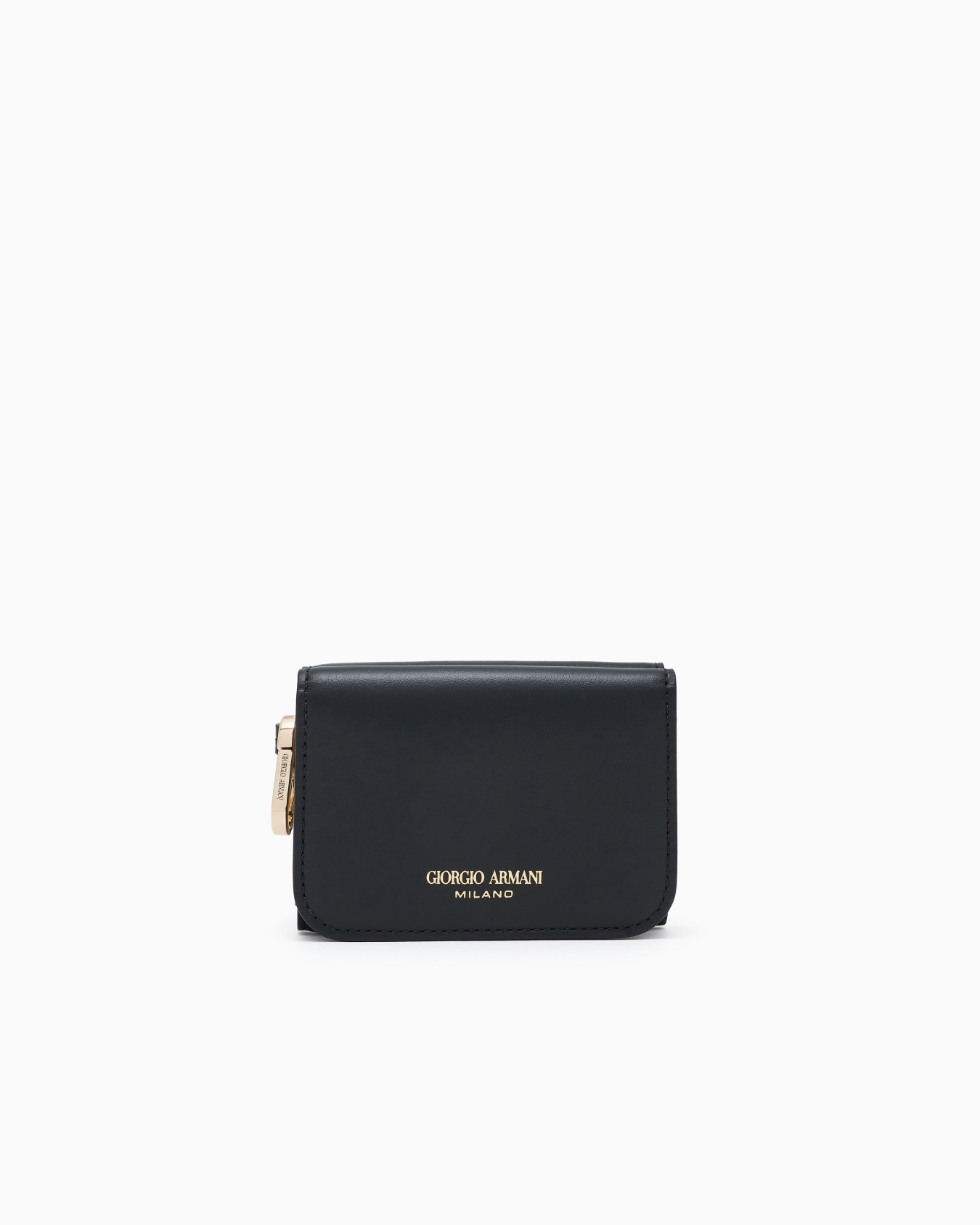 Leather mini trifold wallet Slide 0