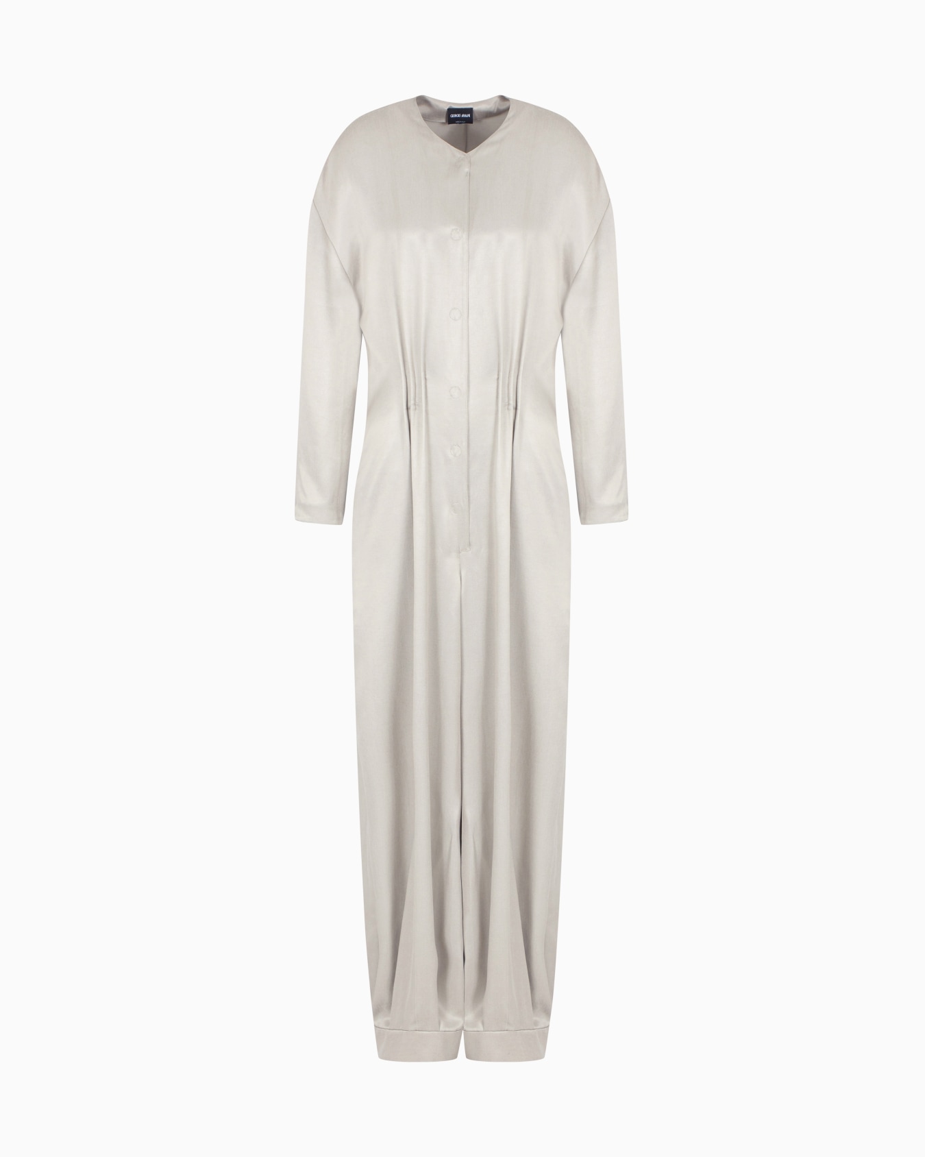 Viscose and cupro jumpsuit Slide 0