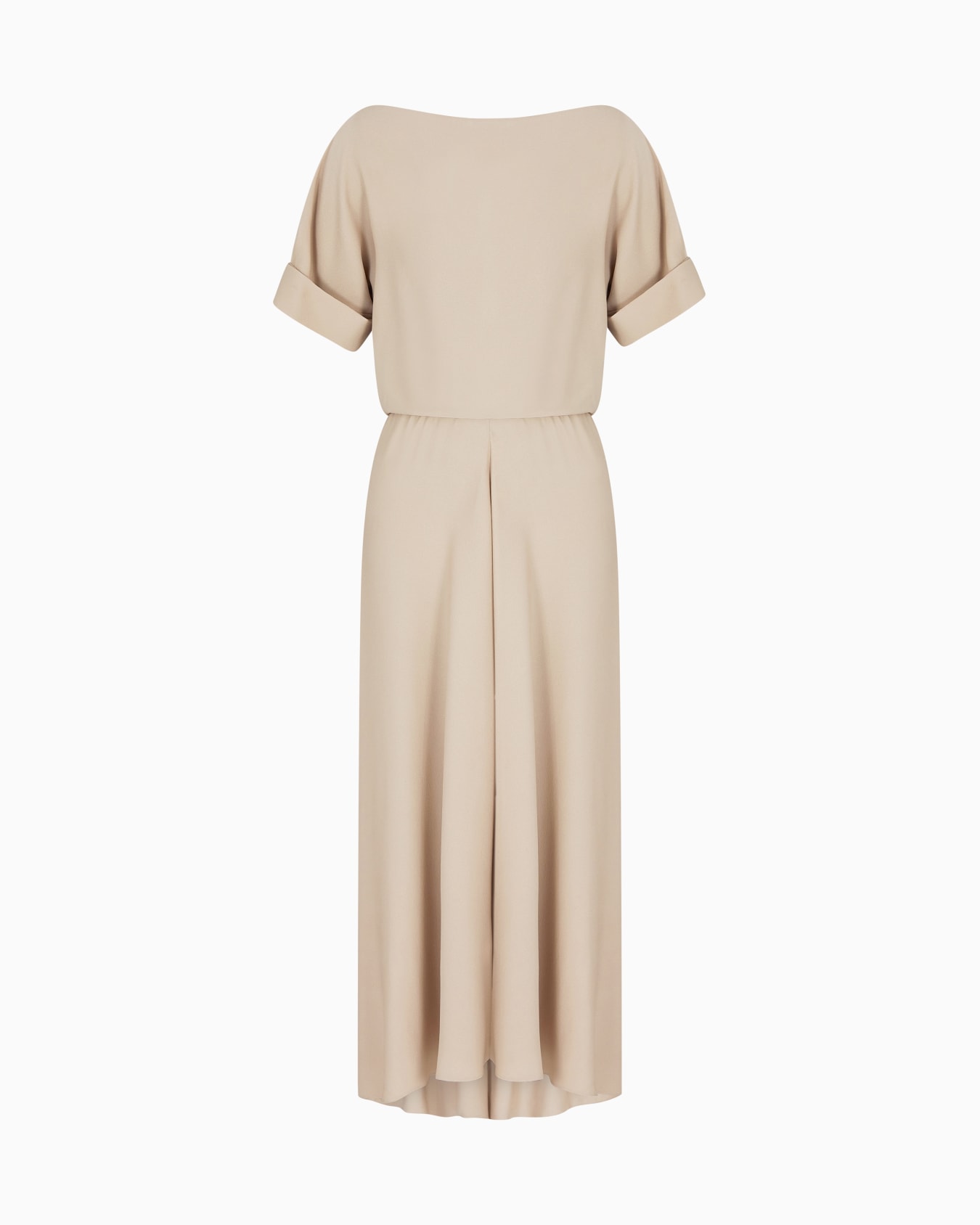 Long triple silk georgette dress Slide 0