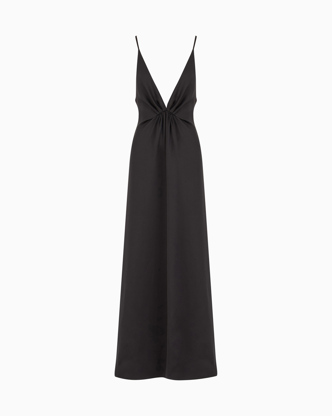 Glitter silk satin long dress Slide 0