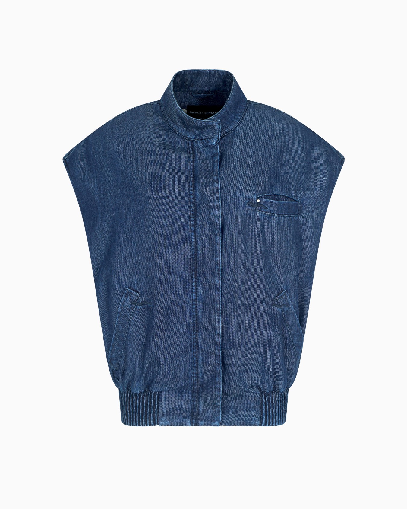 Denim Collection Lyocell sleeveless blouson Slide 0