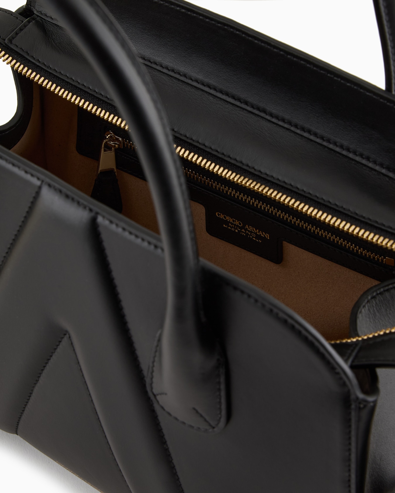 Small leather la Prima Boston bag Slide 3