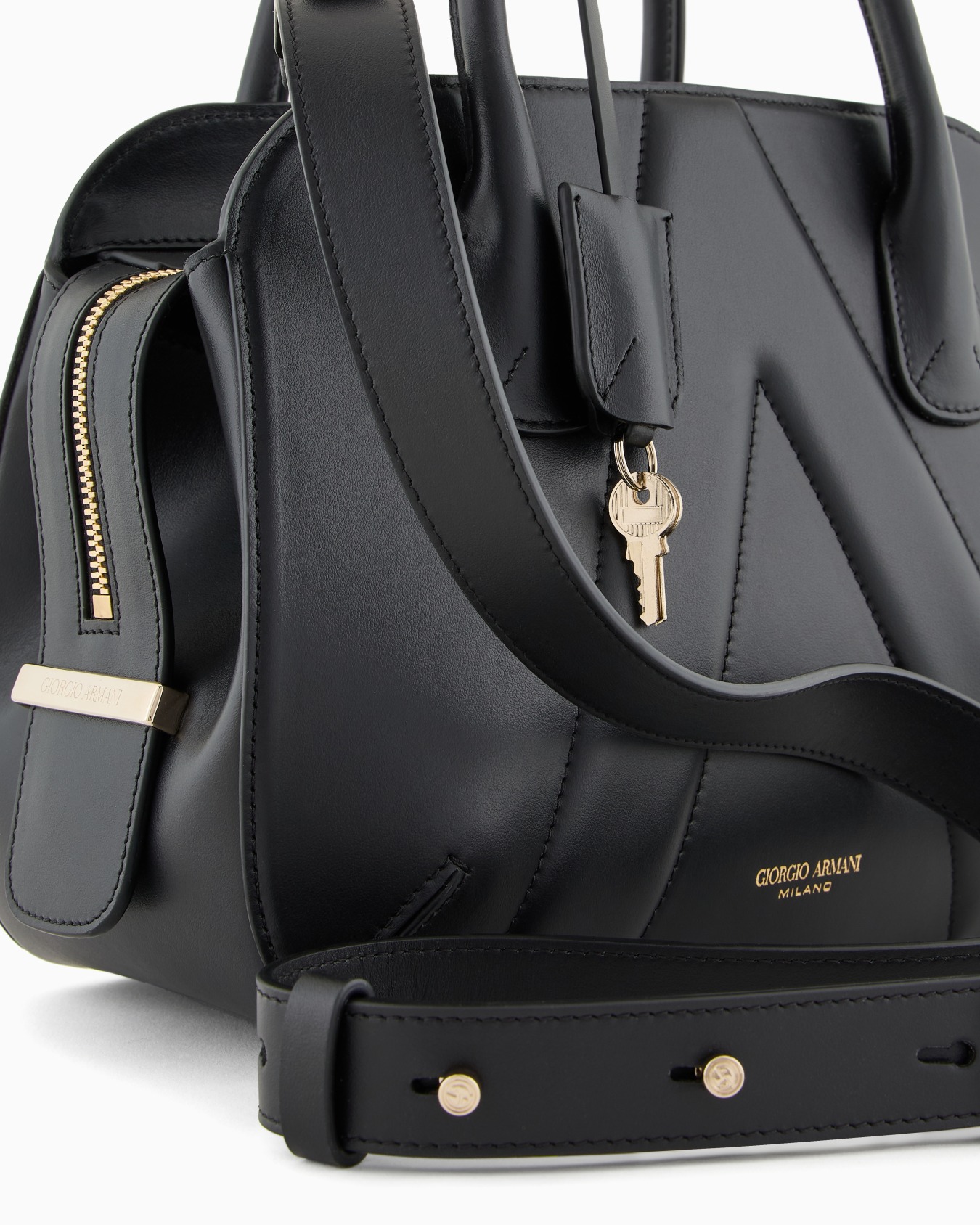 Small leather la Prima Boston bag Slide 4