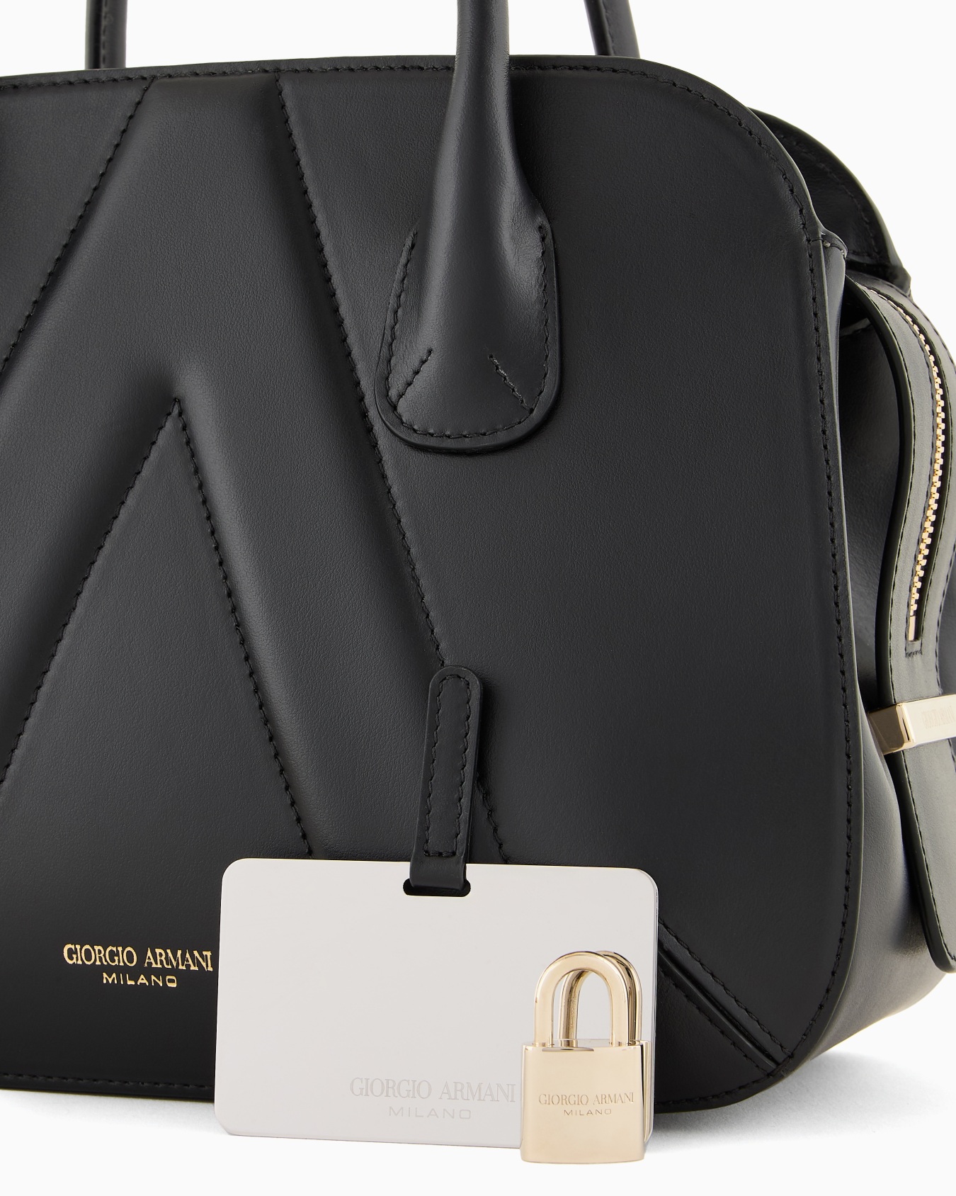 Small leather la Prima Boston bag Slide 5