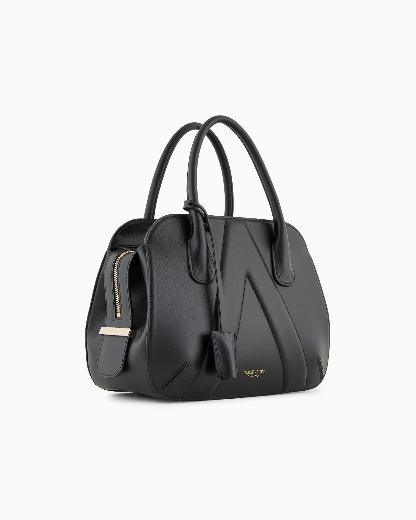 Small leather la Prima Boston bag Slide 1