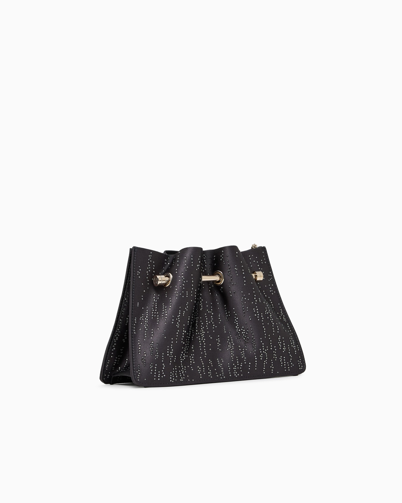Clutch in raso e cristalli Slide 1