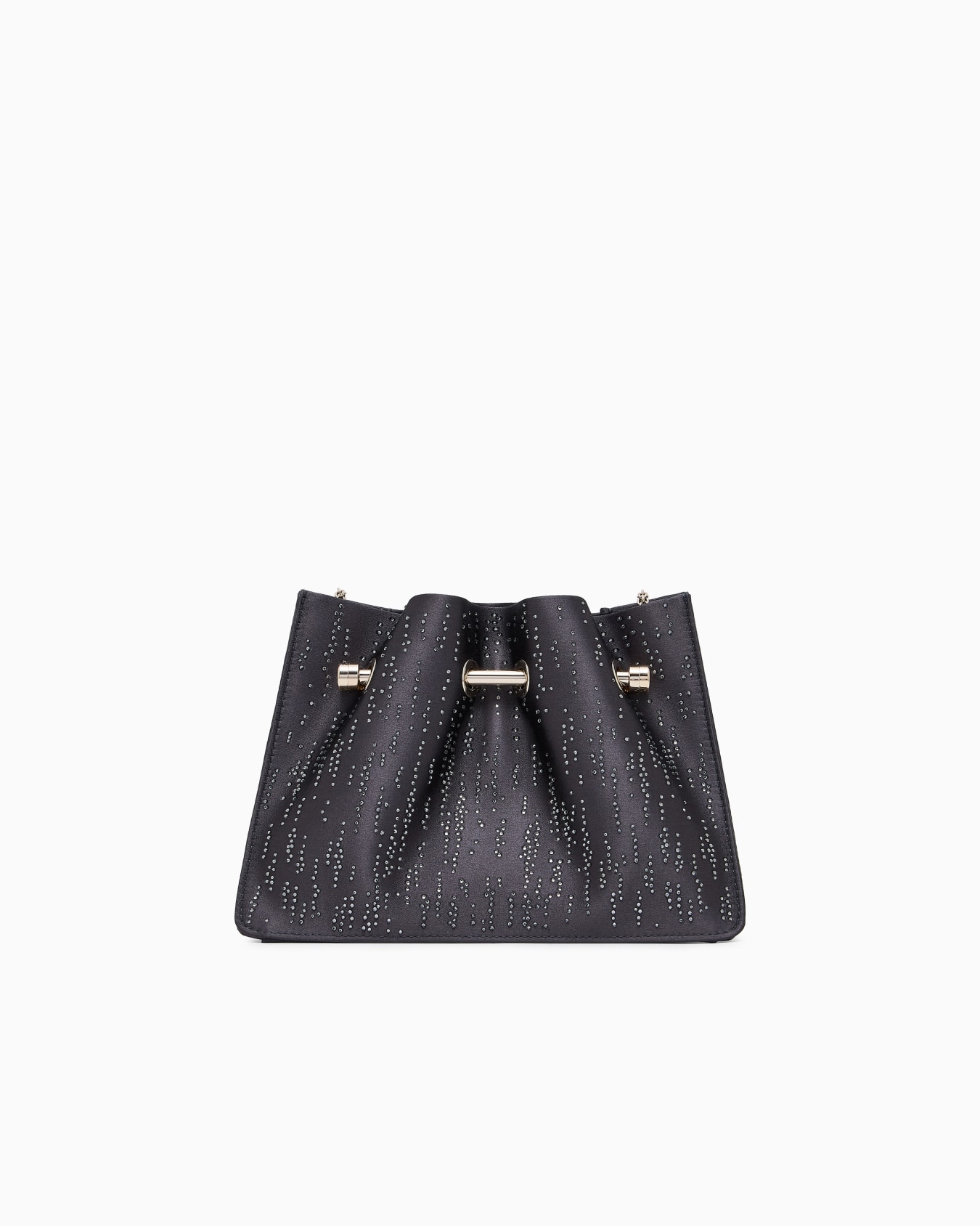 Clutch in raso e cristalli Slide 2