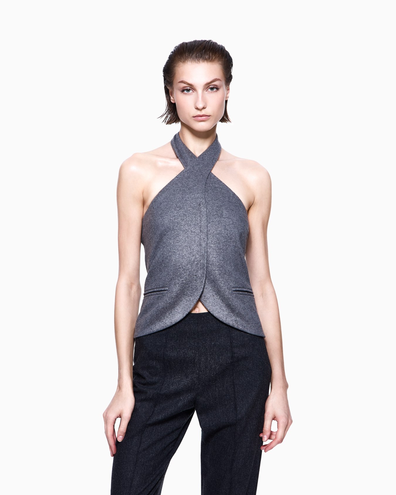 Top in panno di lana vergine Slide 3