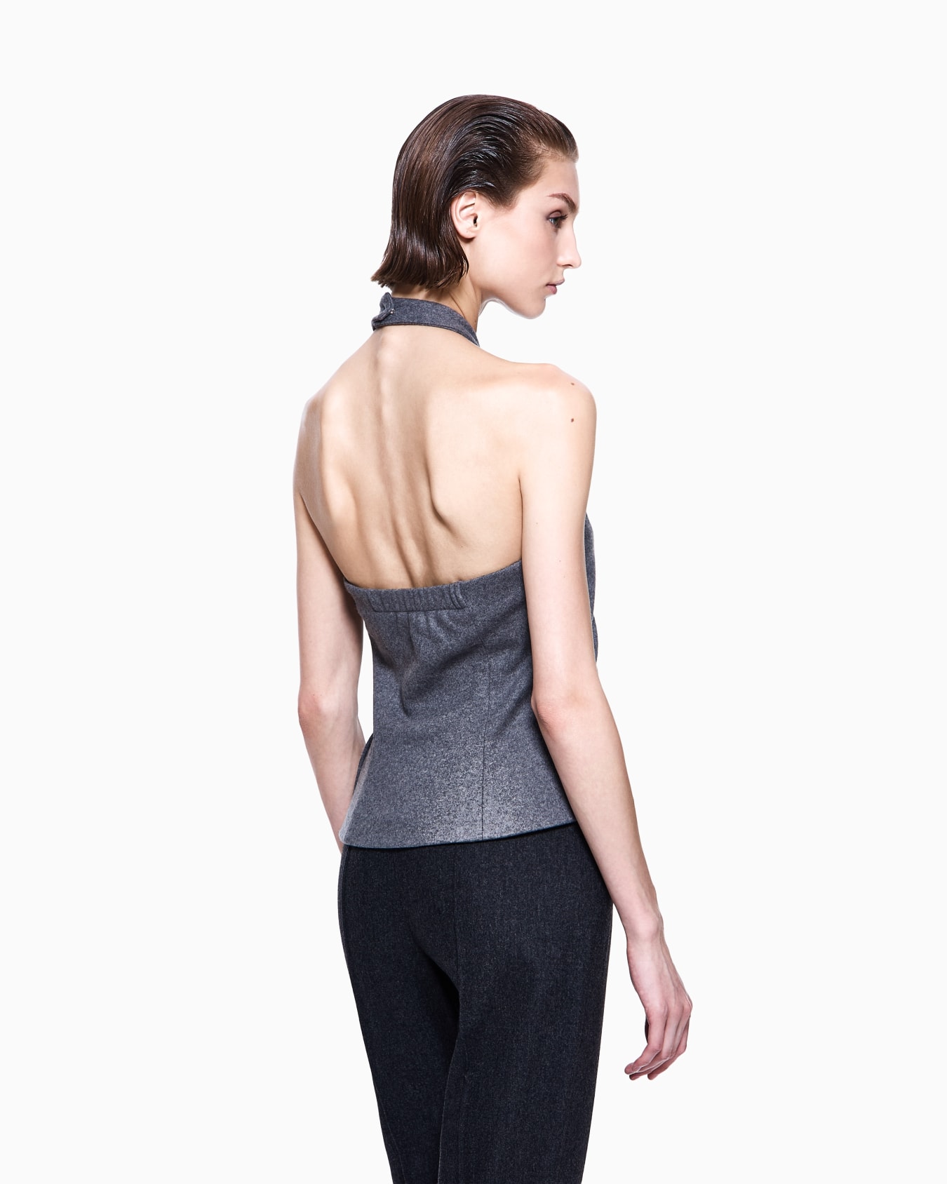 Top in panno di lana vergine Slide 2