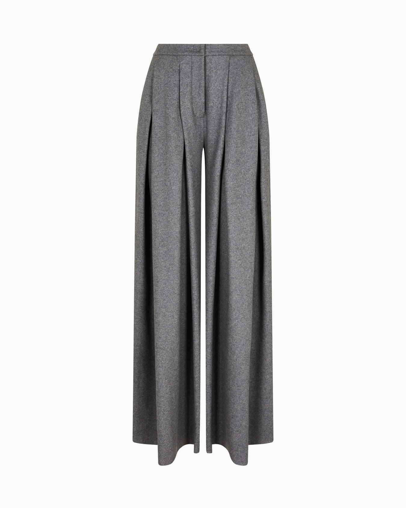 Double-pleat trousers in virgin wool cloth Slide 0