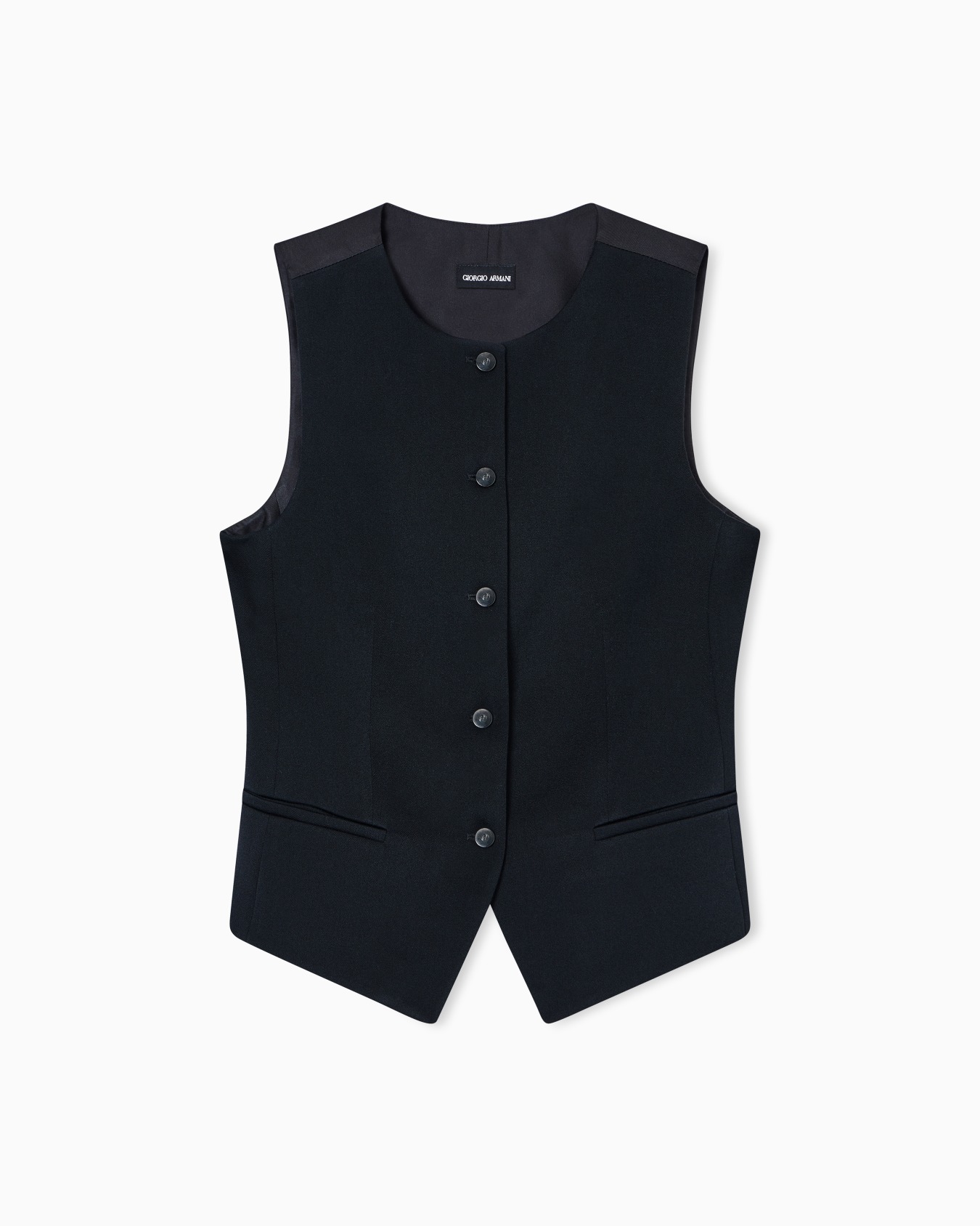 Single-breasted wool waistcoat Slide 0