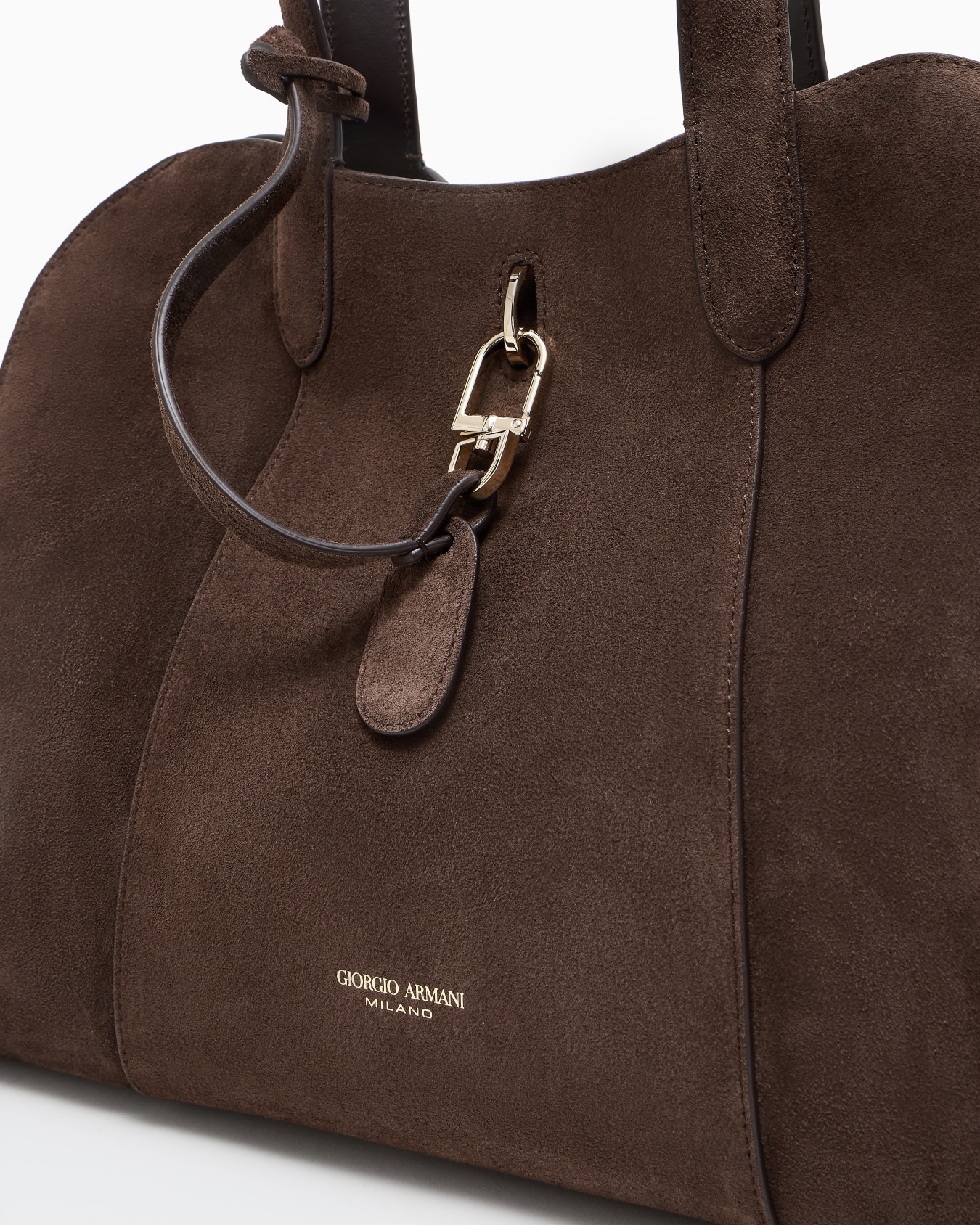 Large suede tote bag Slide 4