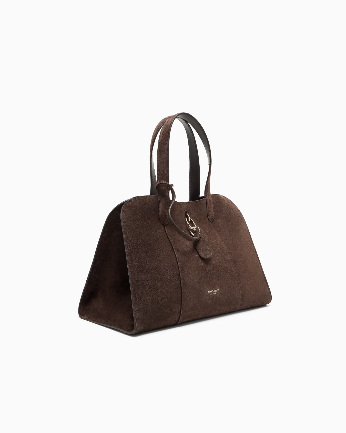 Large suede tote bag Slide 1