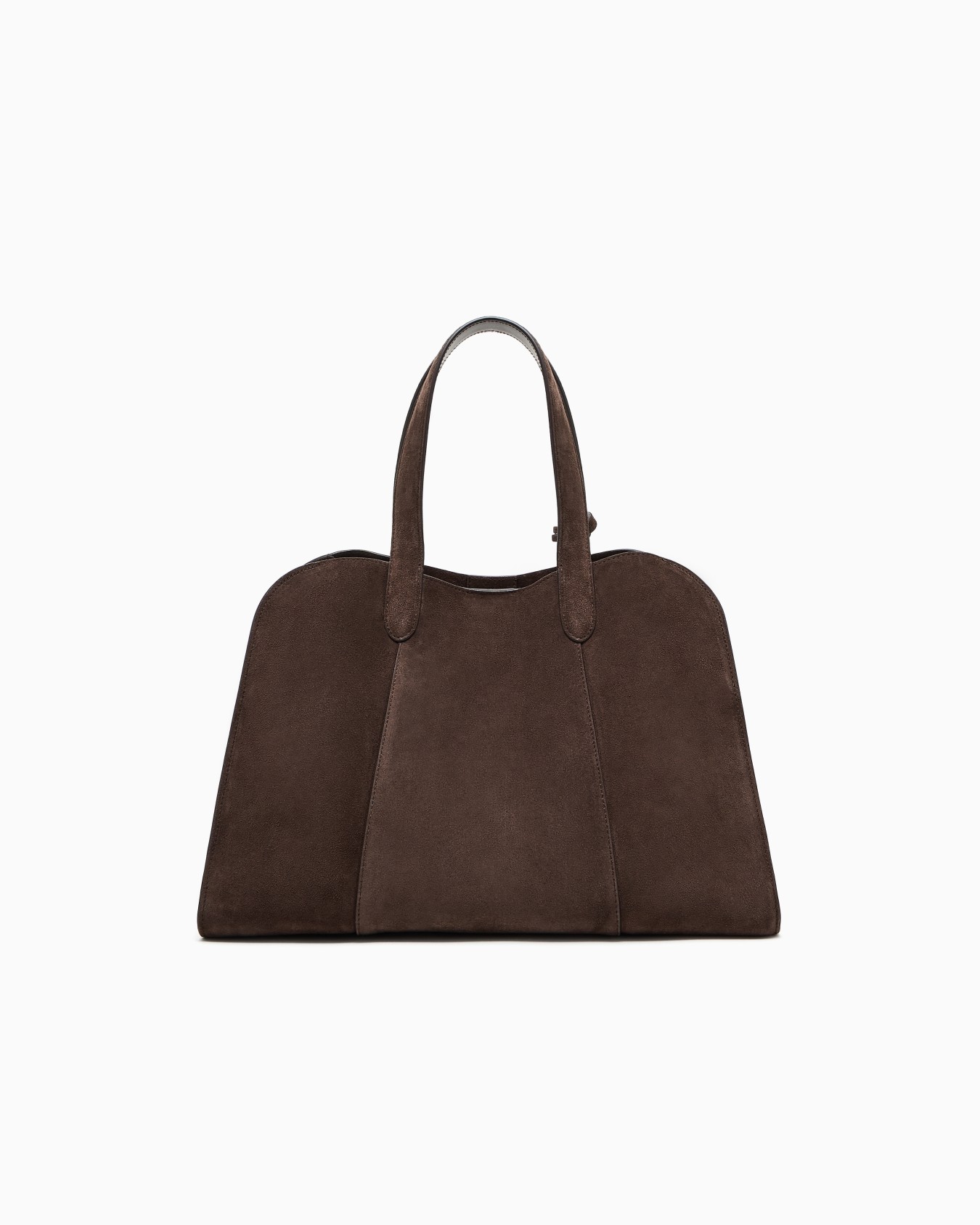 Large suede tote bag Slide 2