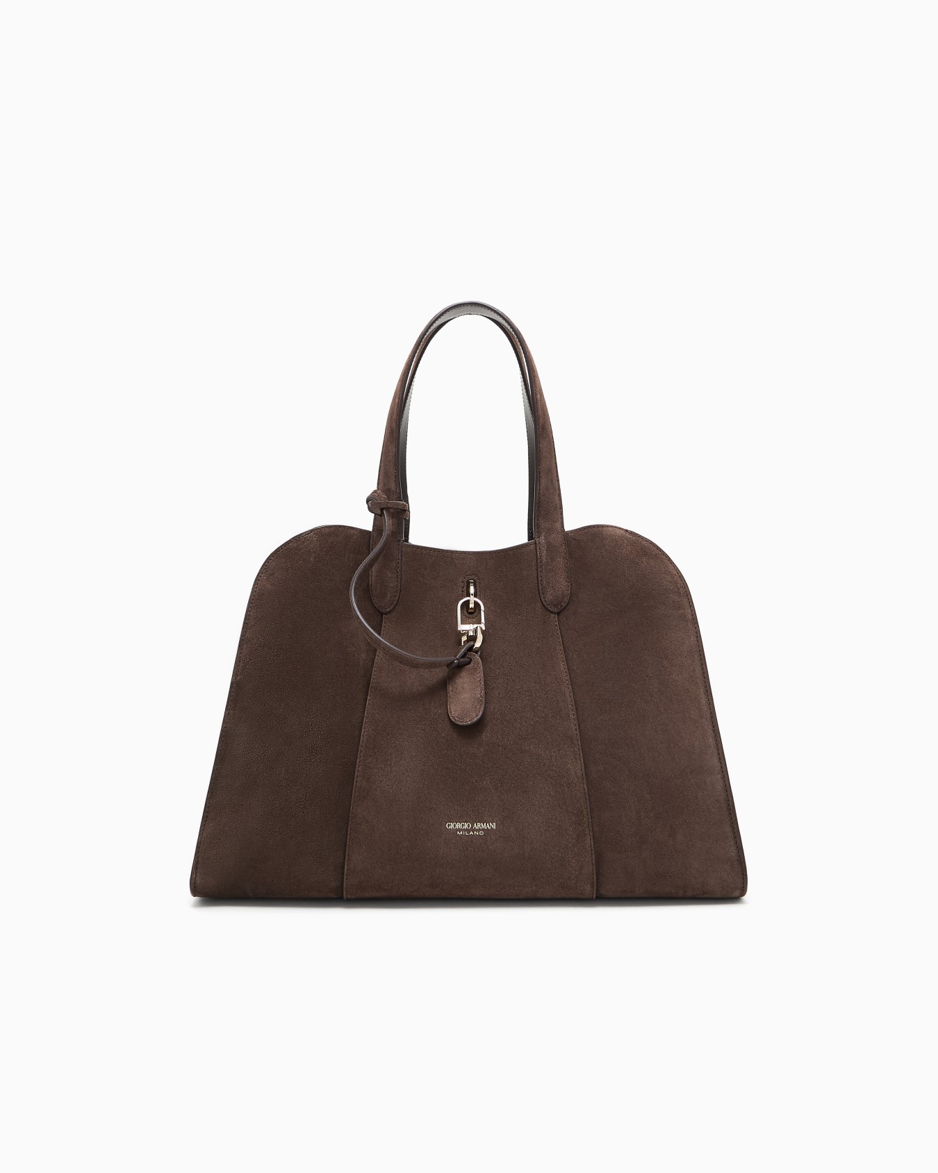 Large suede tote bag Slide 0