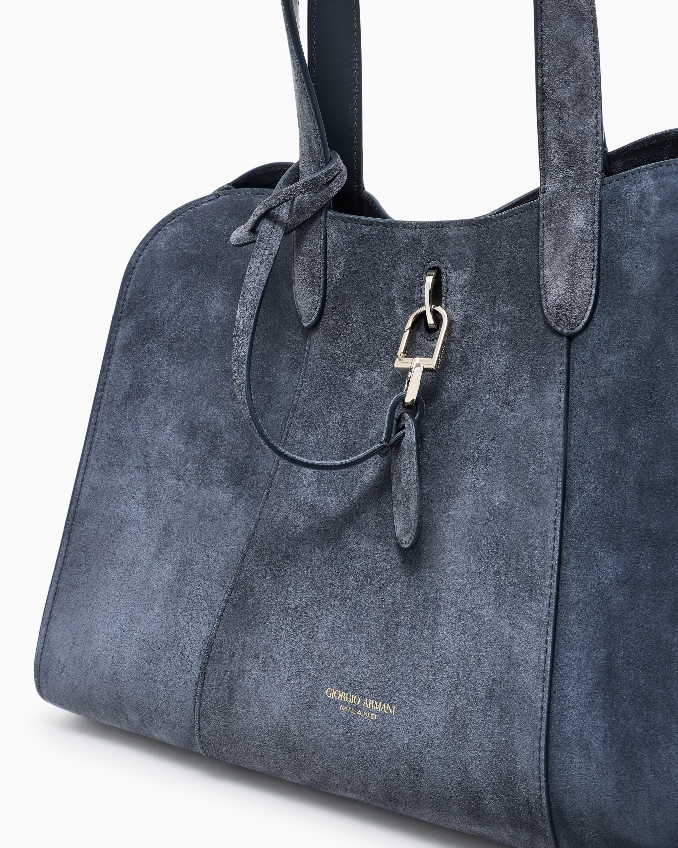 Large suede tote bag Slide 4