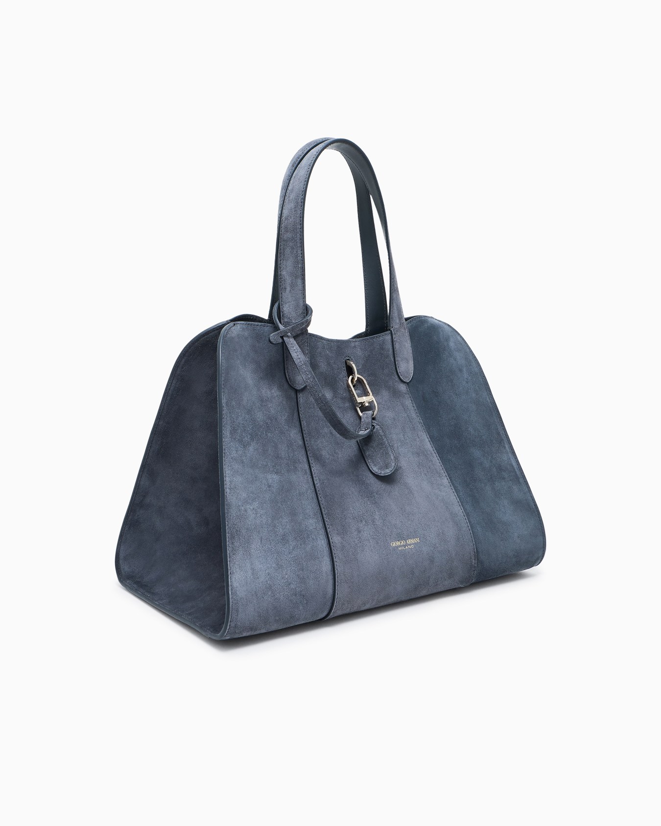 Large suede tote bag Slide 1