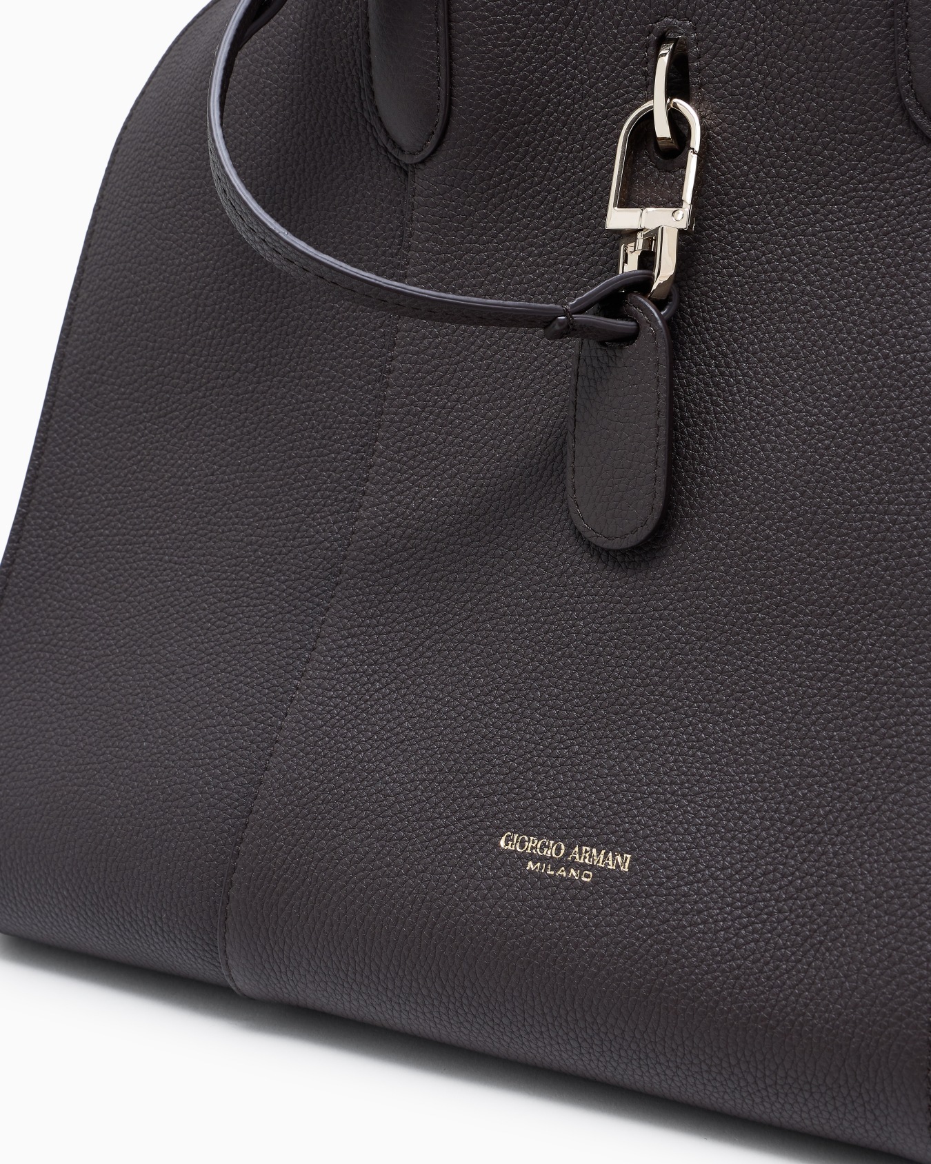 Große Tragetasche aus genarbtem Leder Folie 4