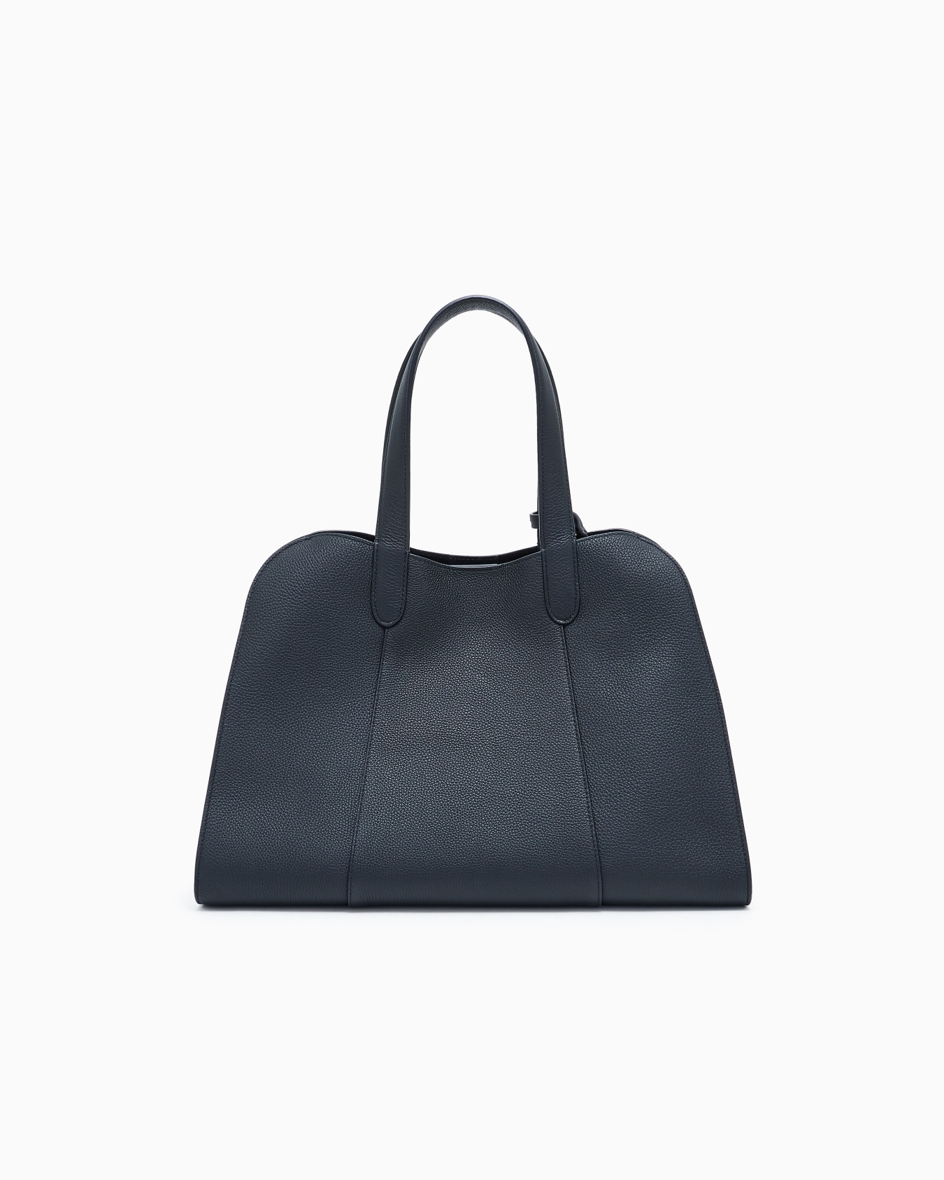 Large pebbled leather tote bag Slide 2