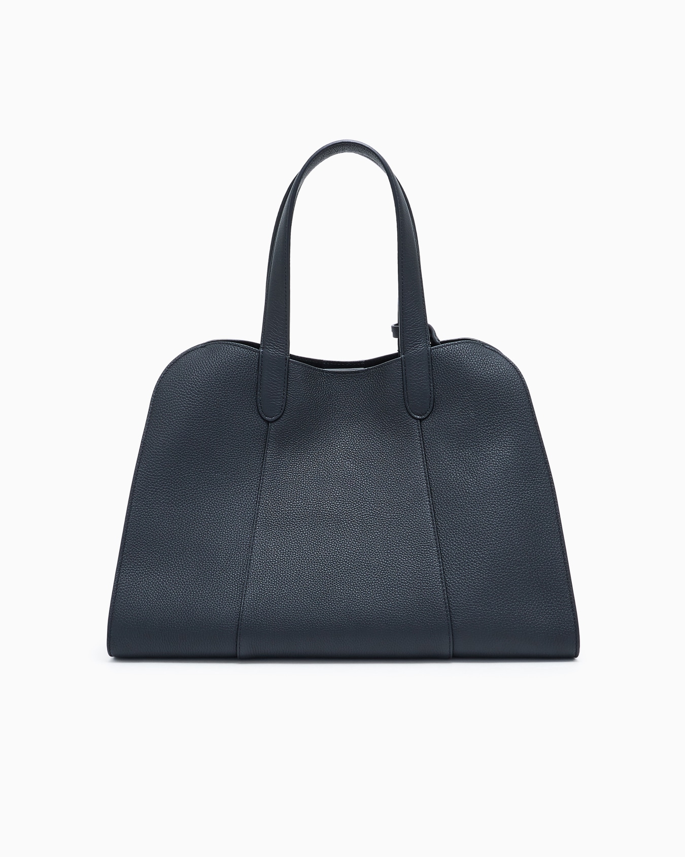 Large pebbled leather tote bag Slide 2