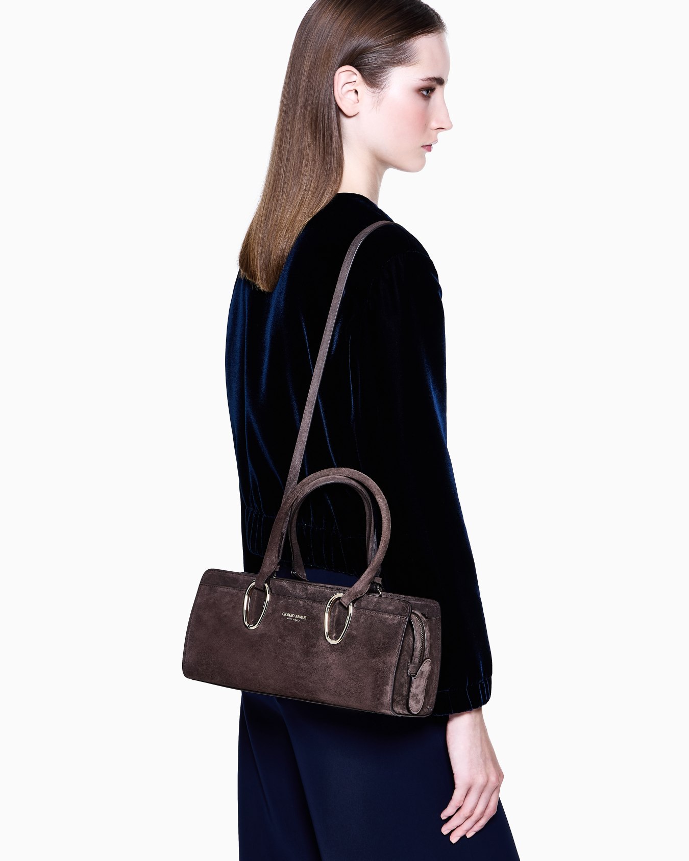 Suede Bauletto bag Slide 6