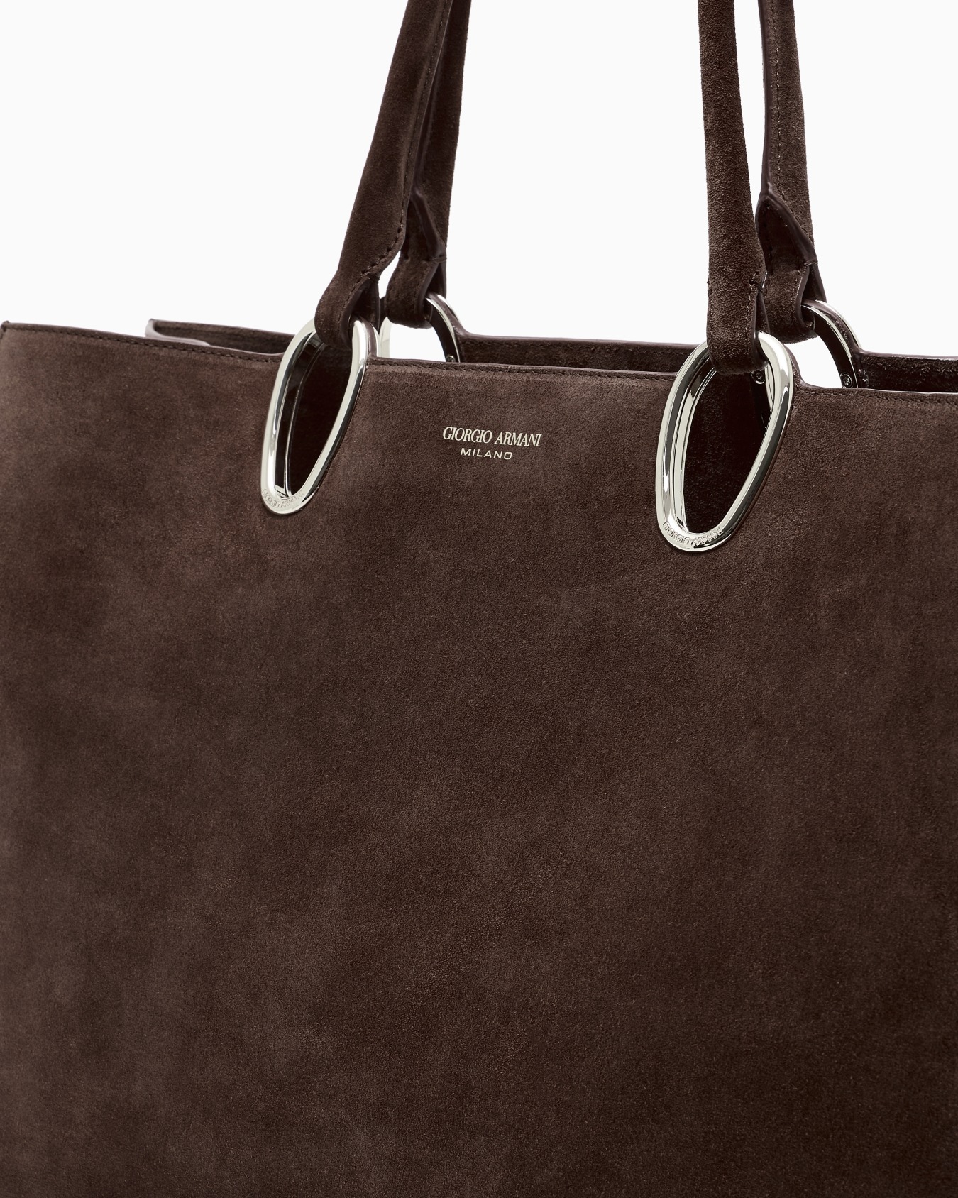 Medium suede shopper bag Slide 4