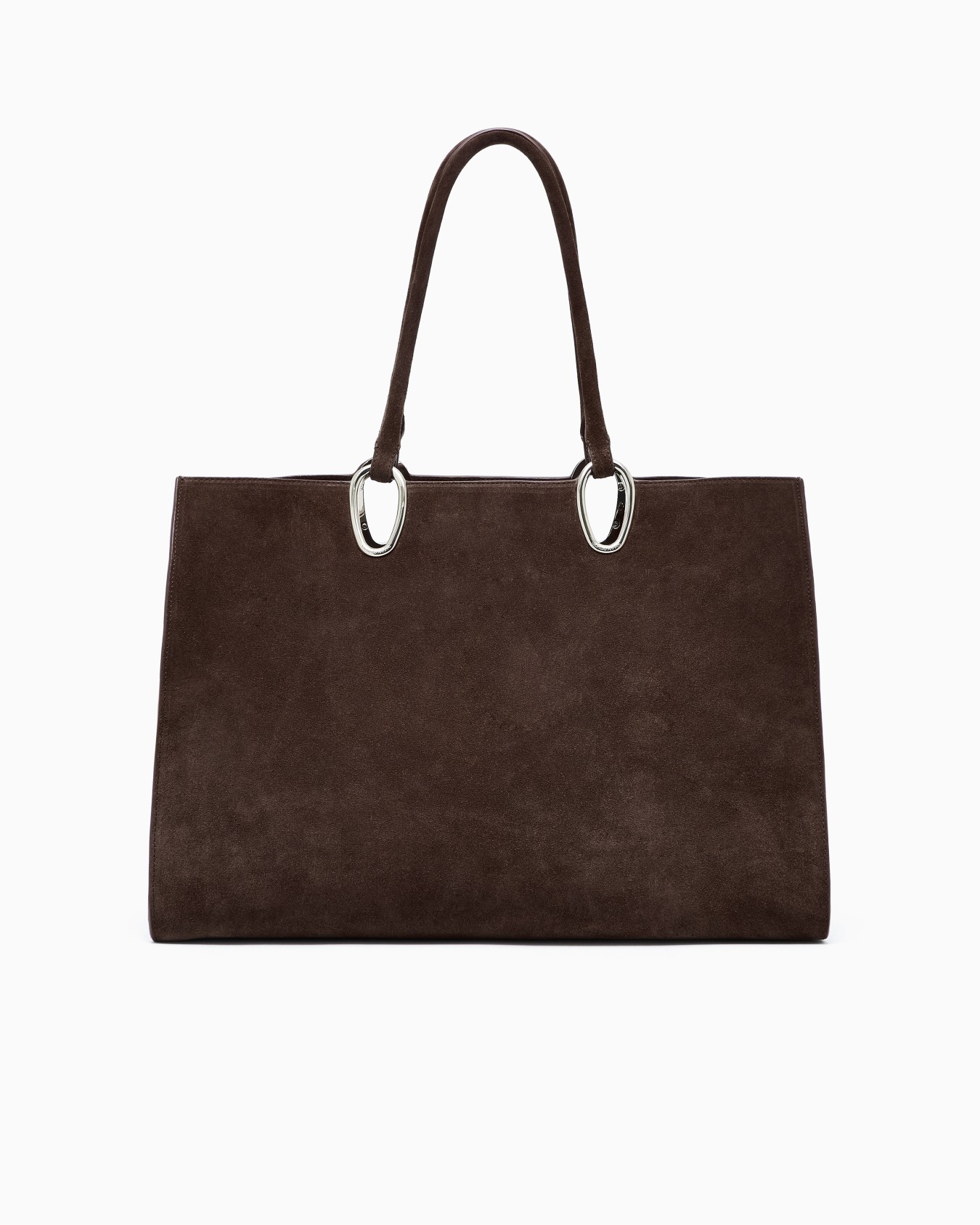 Medium suede shopper bag Slide 2
