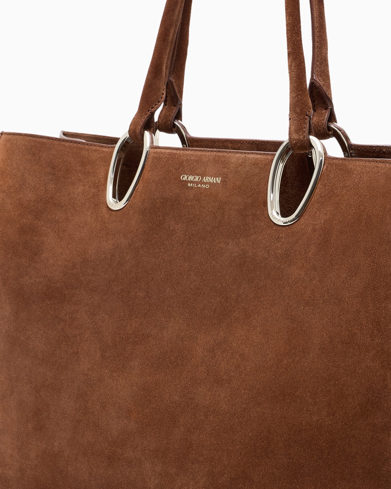 Medium suede shopper bag Slide 4