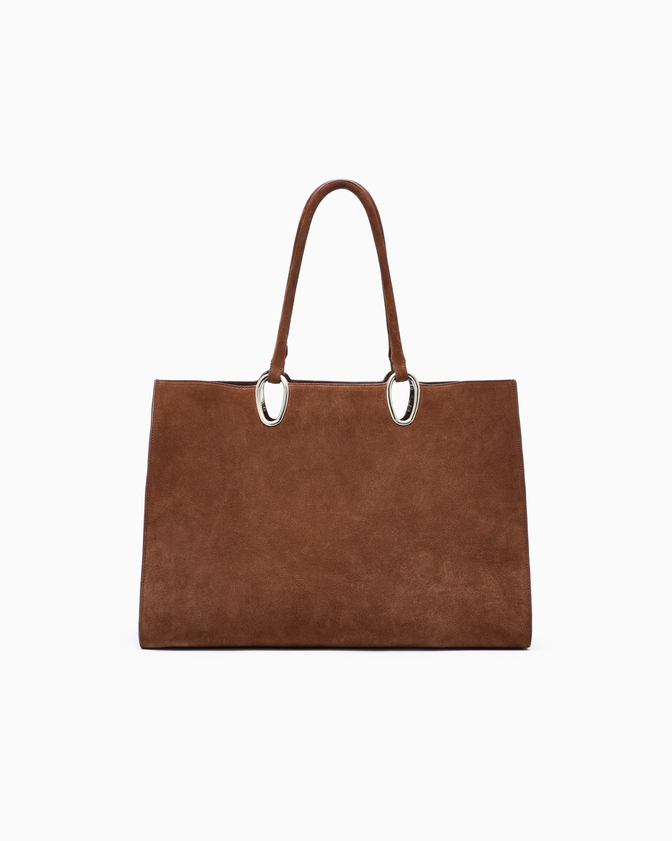 Medium suede shopper bag Slide 2