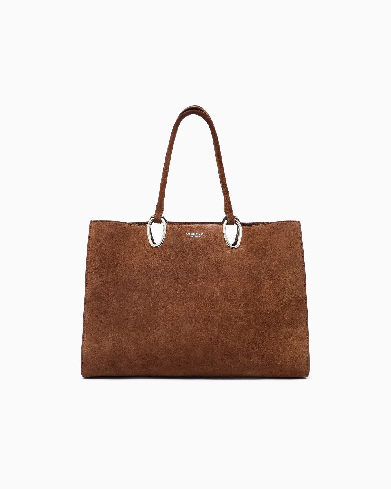 Medium suede shopper bag Slide 0