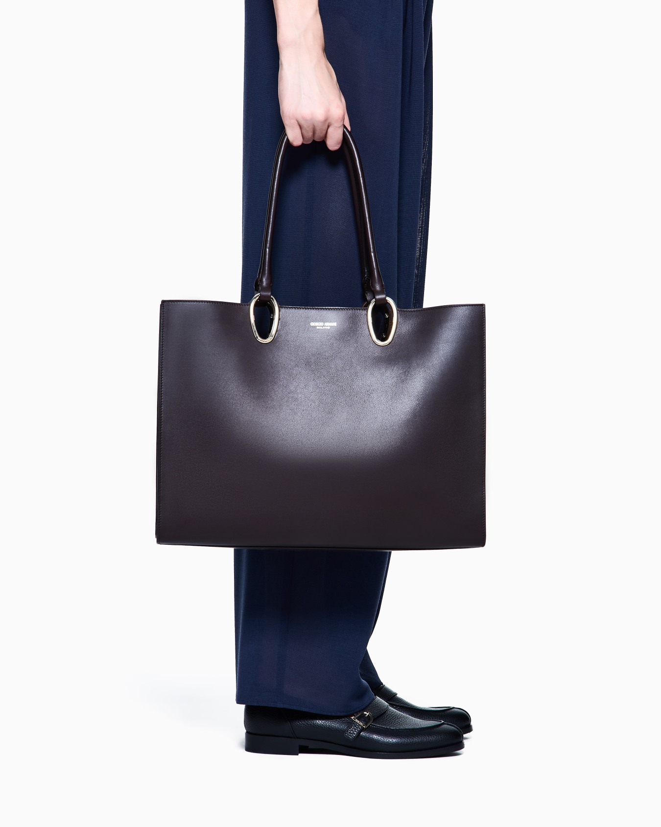 Sac cabas en cuir de taille moyenne Diapositive 5