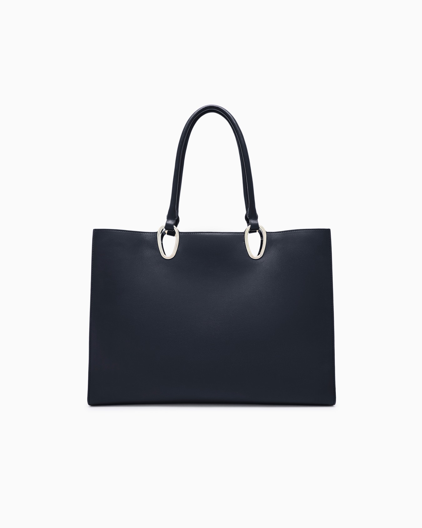 Medium shopper bag in leather Slide 2