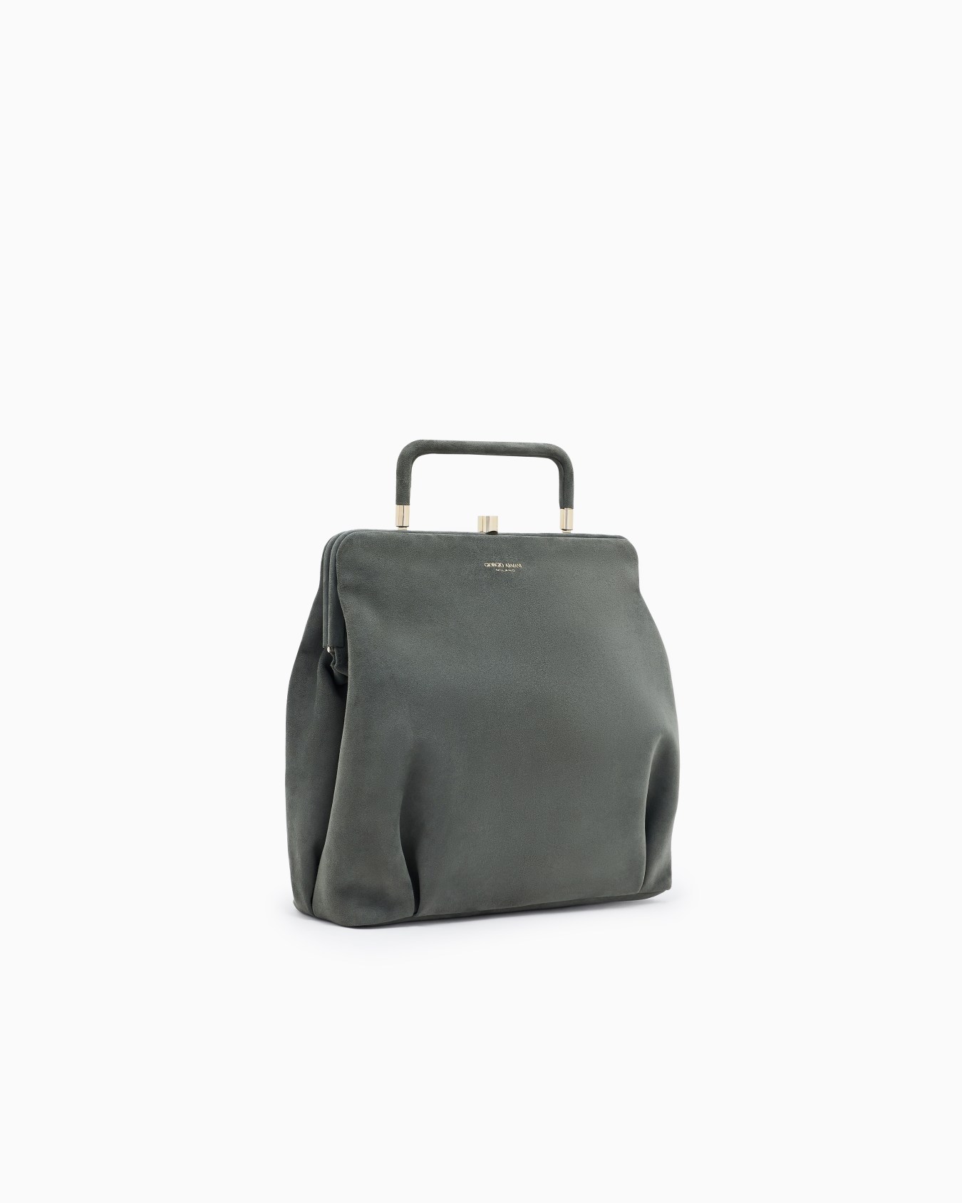 Structured Lamb Leather Frame Bag Slide 1