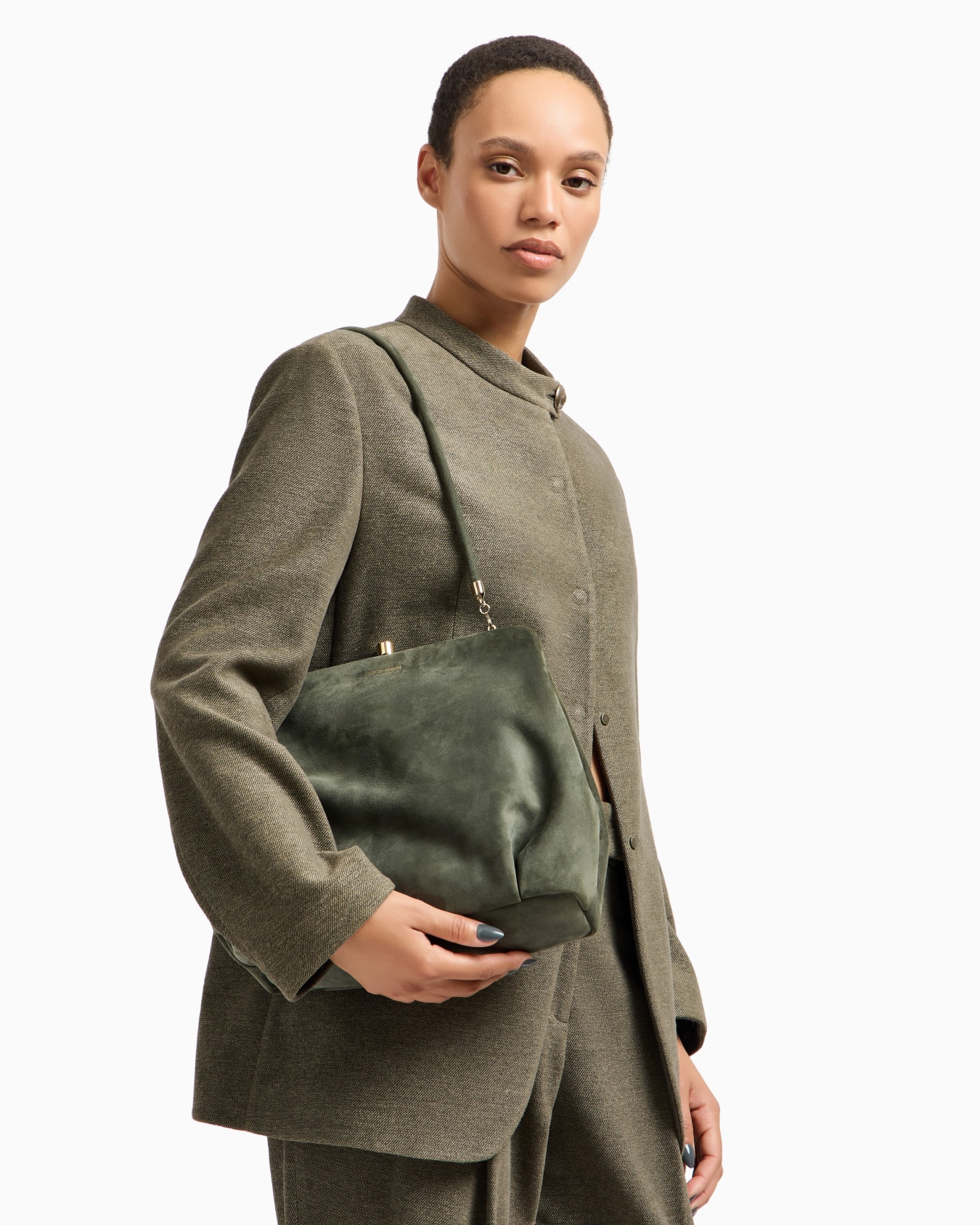 Structured Lamb Leather Frame Bag Slide 6