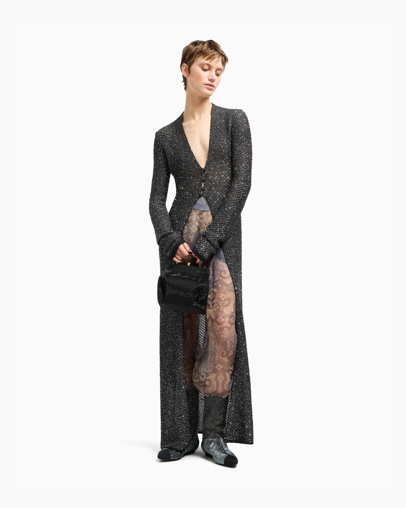 Embellished Velvet Frame Bag Slide 6
