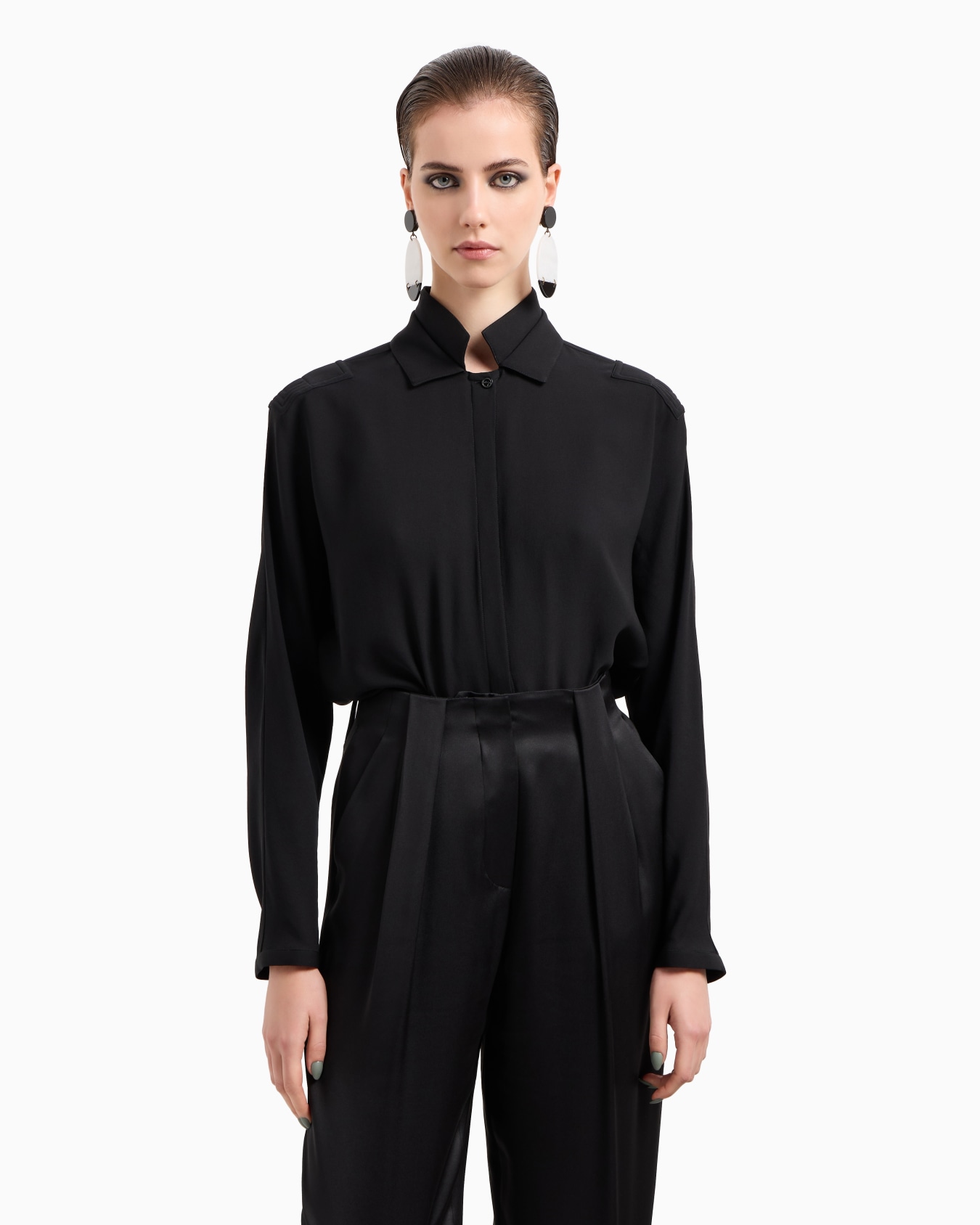Triple silk georgette shirt Slide 2