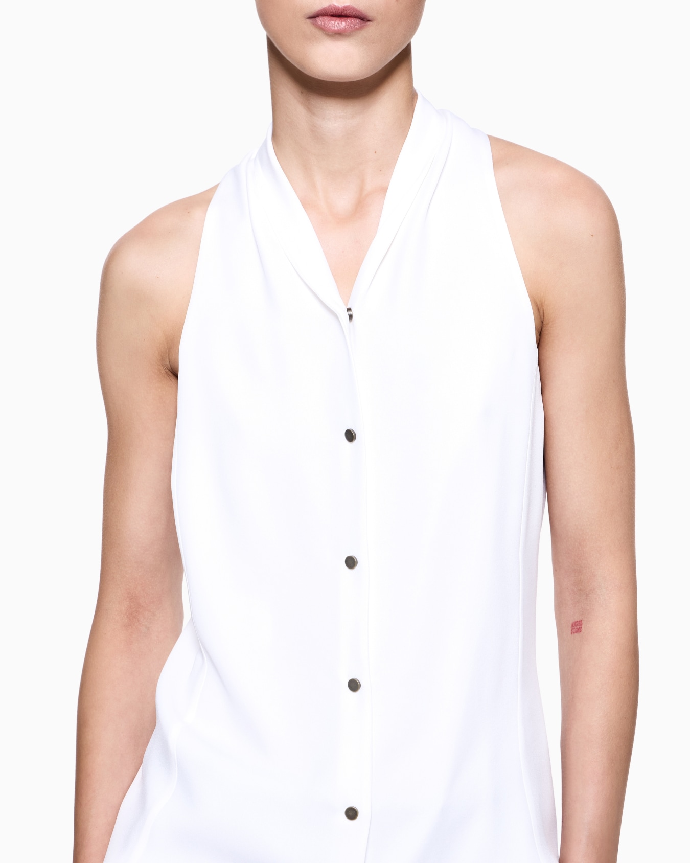 ASV トップス シルク トリプルジョーゼット スライドする 4