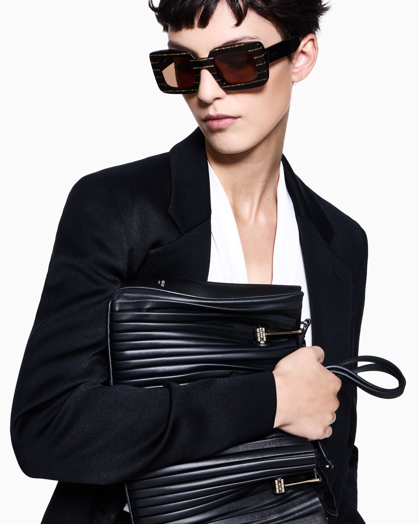 ASV トップス シルク トリプルジョーゼット スライドする 5