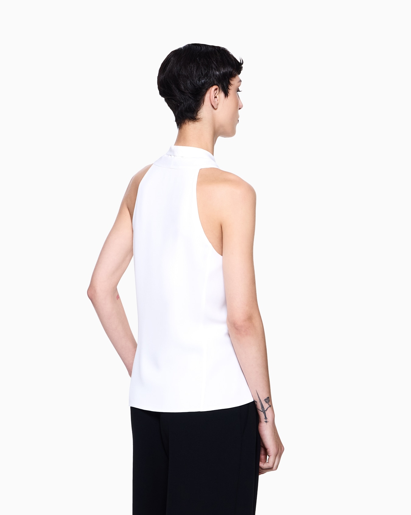 ASV トップス シルク トリプルジョーゼット スライドする 2