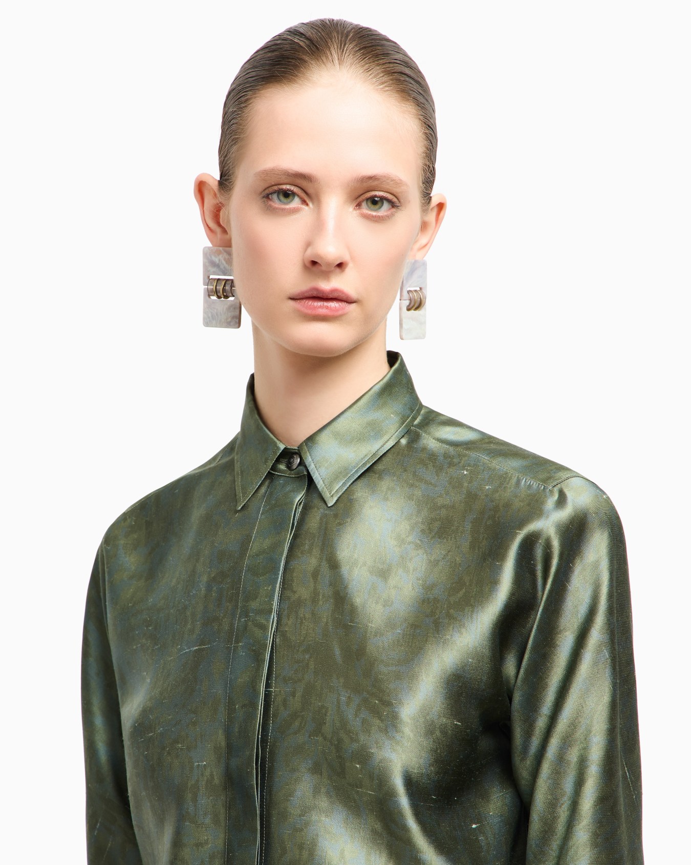 Chemise en shantung de soie imprimée Diapositive 5